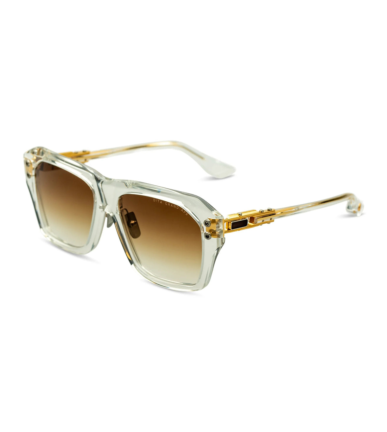 Dita Men's Dark Brown Gradient Square Sunglasses