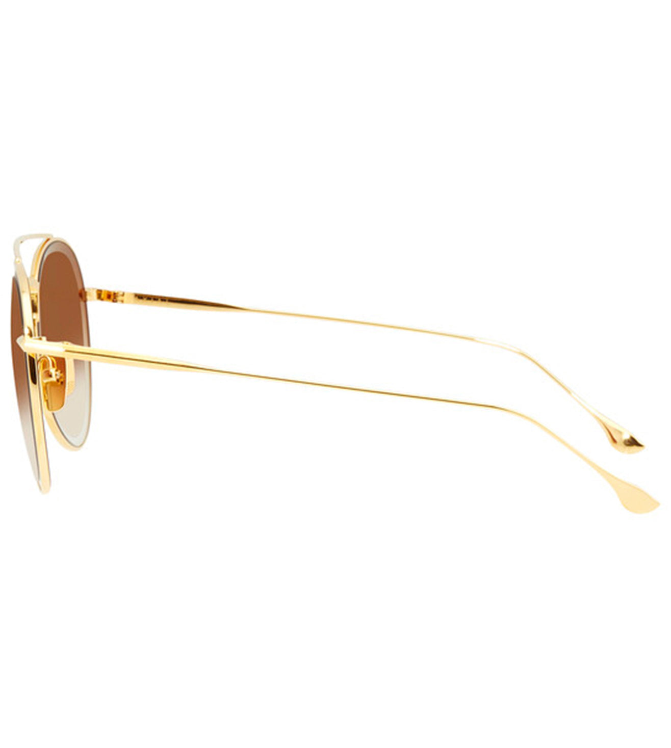 Dita Axial Women's Dark Brown Gradient Aviator Sunglasses