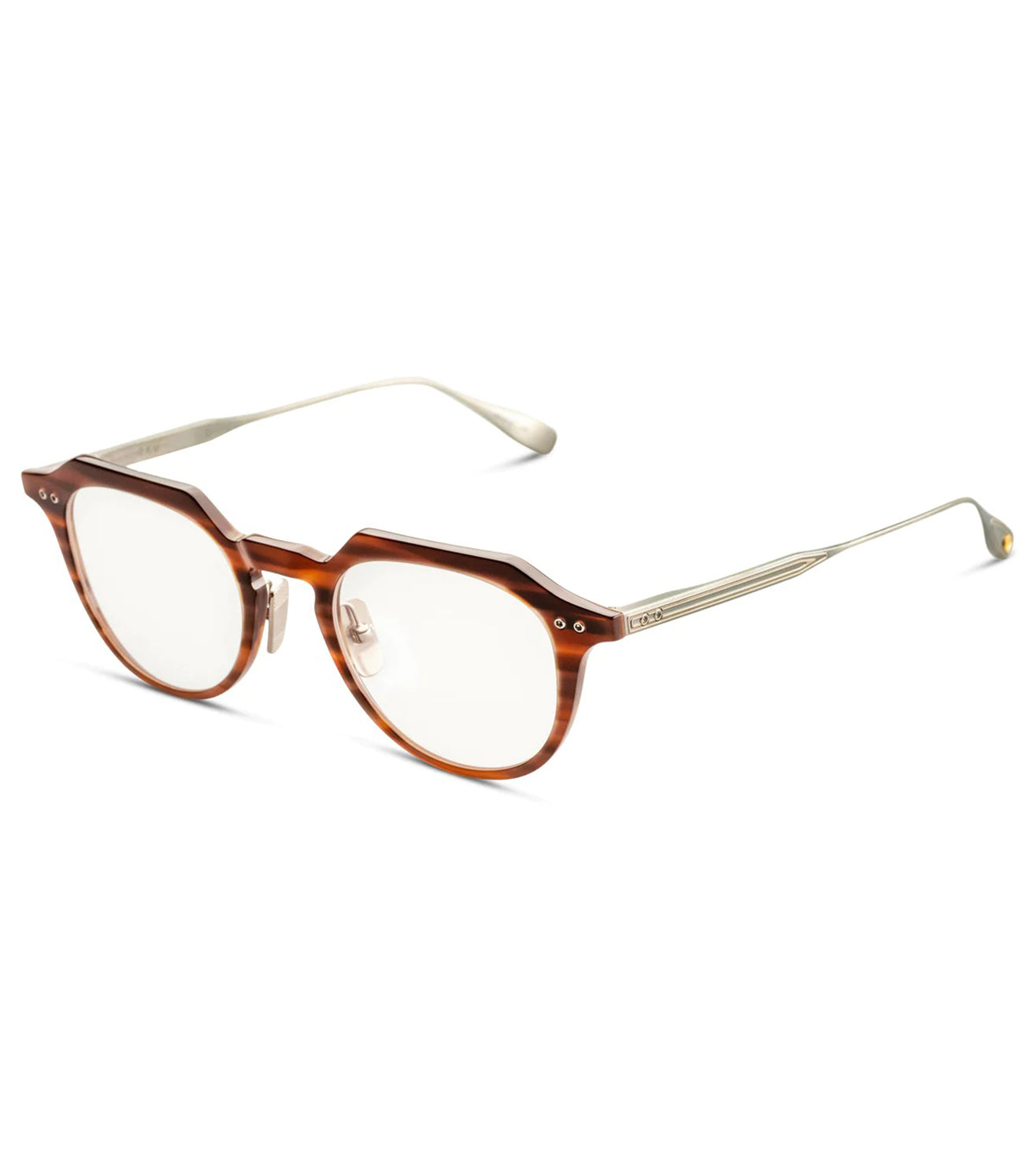 Dita Men's Brown Round Optical Frame