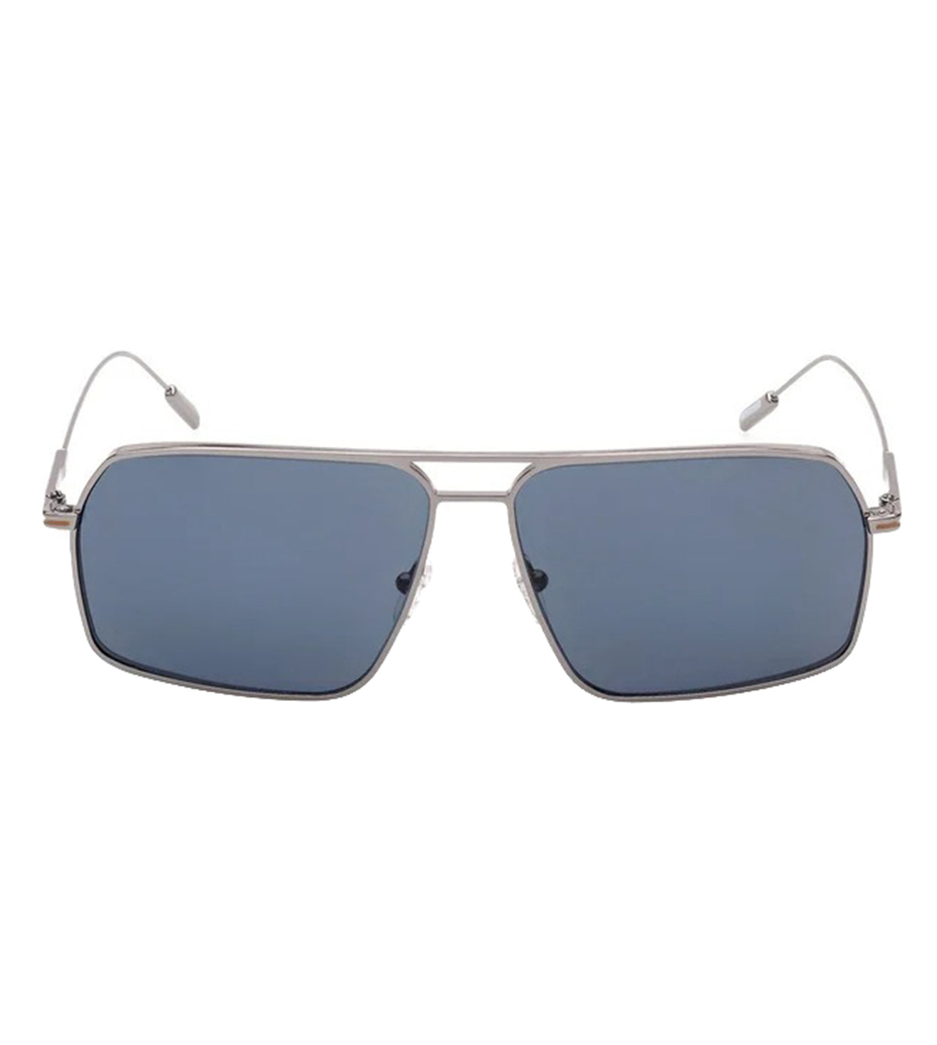 Zegna Men's Blue Aviator Sunglasses
