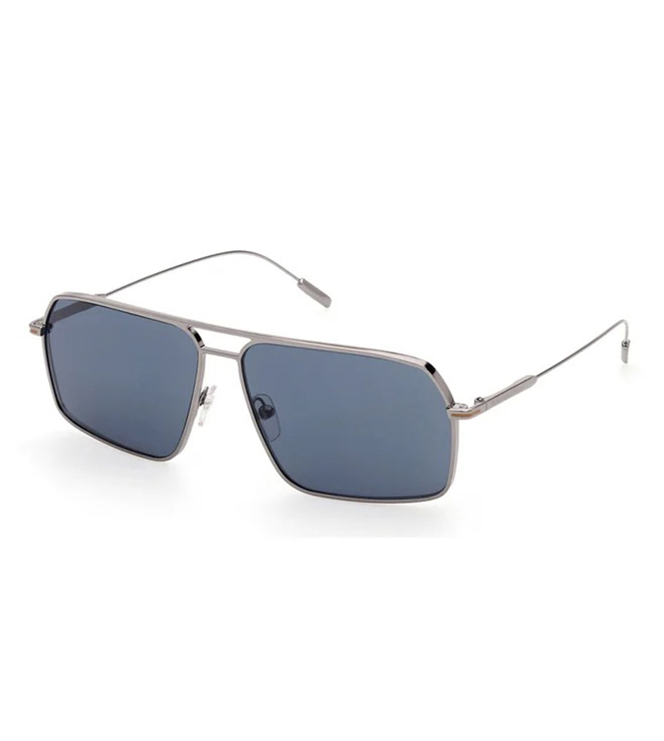 Zegna Men's Blue Aviator Sunglasses
