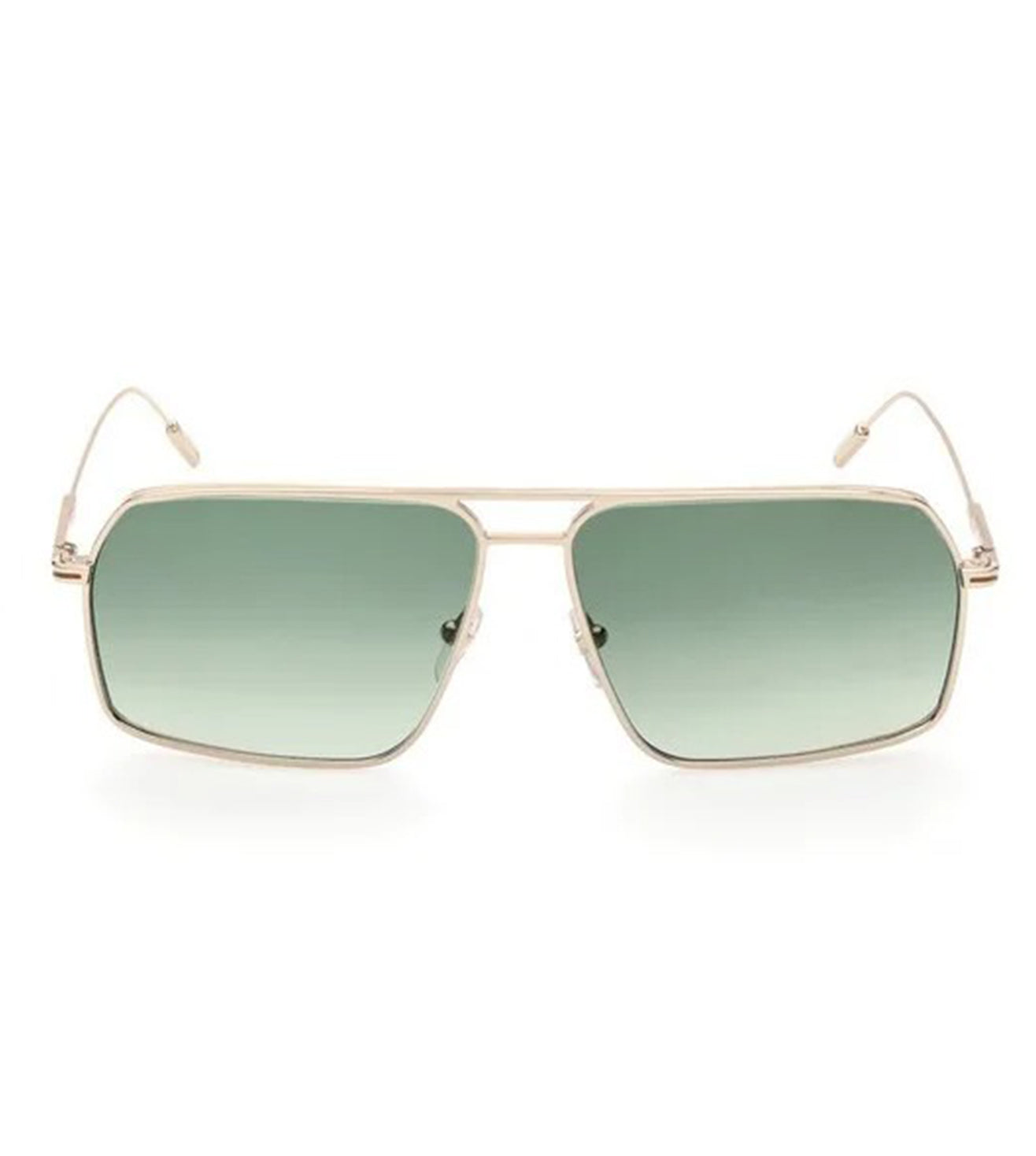 Zegna Men's Gradient Green Aviator Sunglasses
