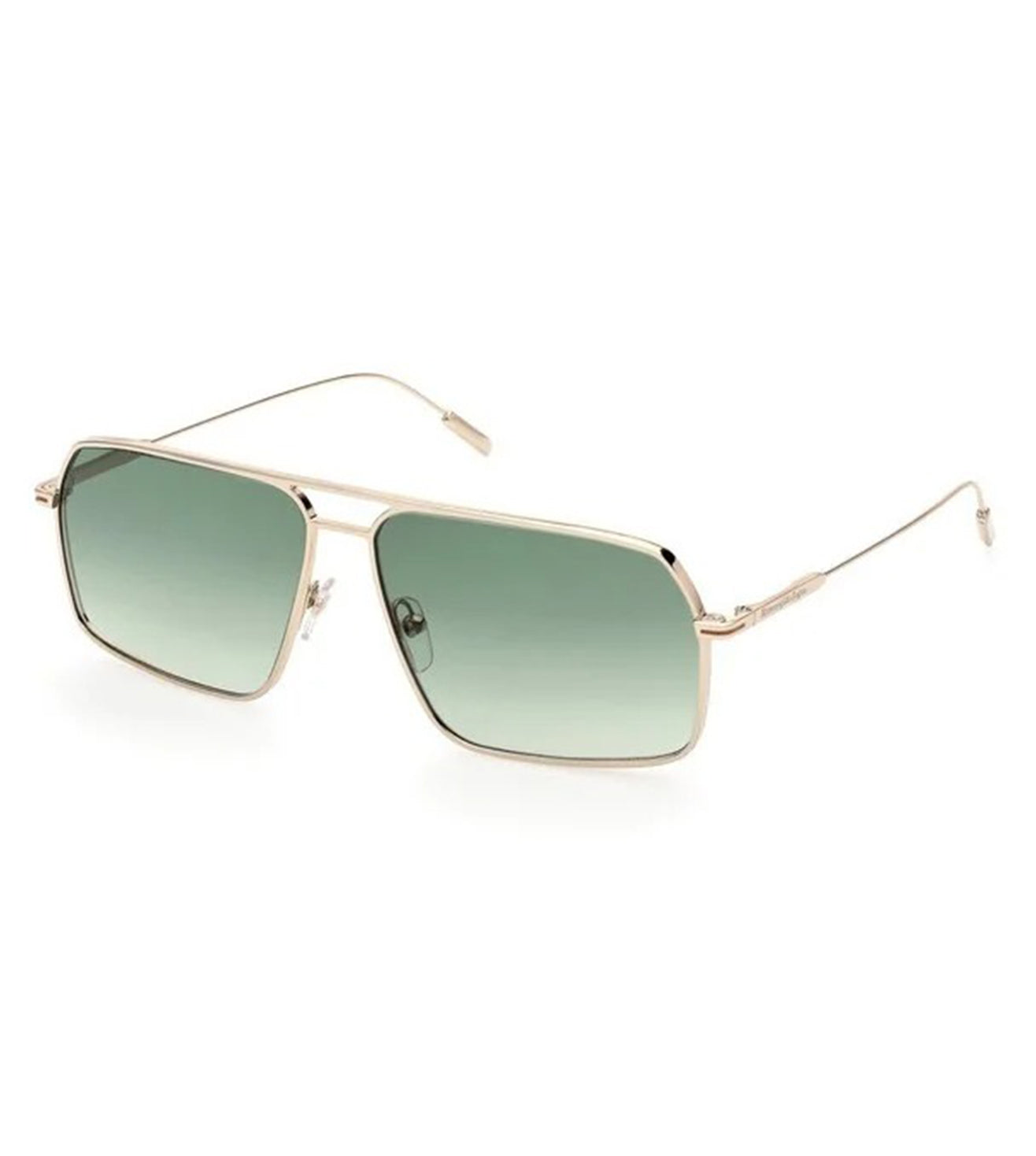 Zegna Men's Gradient Green Aviator Sunglasses
