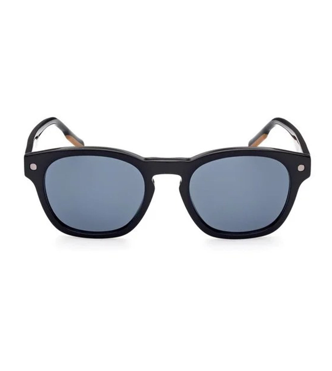 Zegna Men's Blue Round Sunglasses