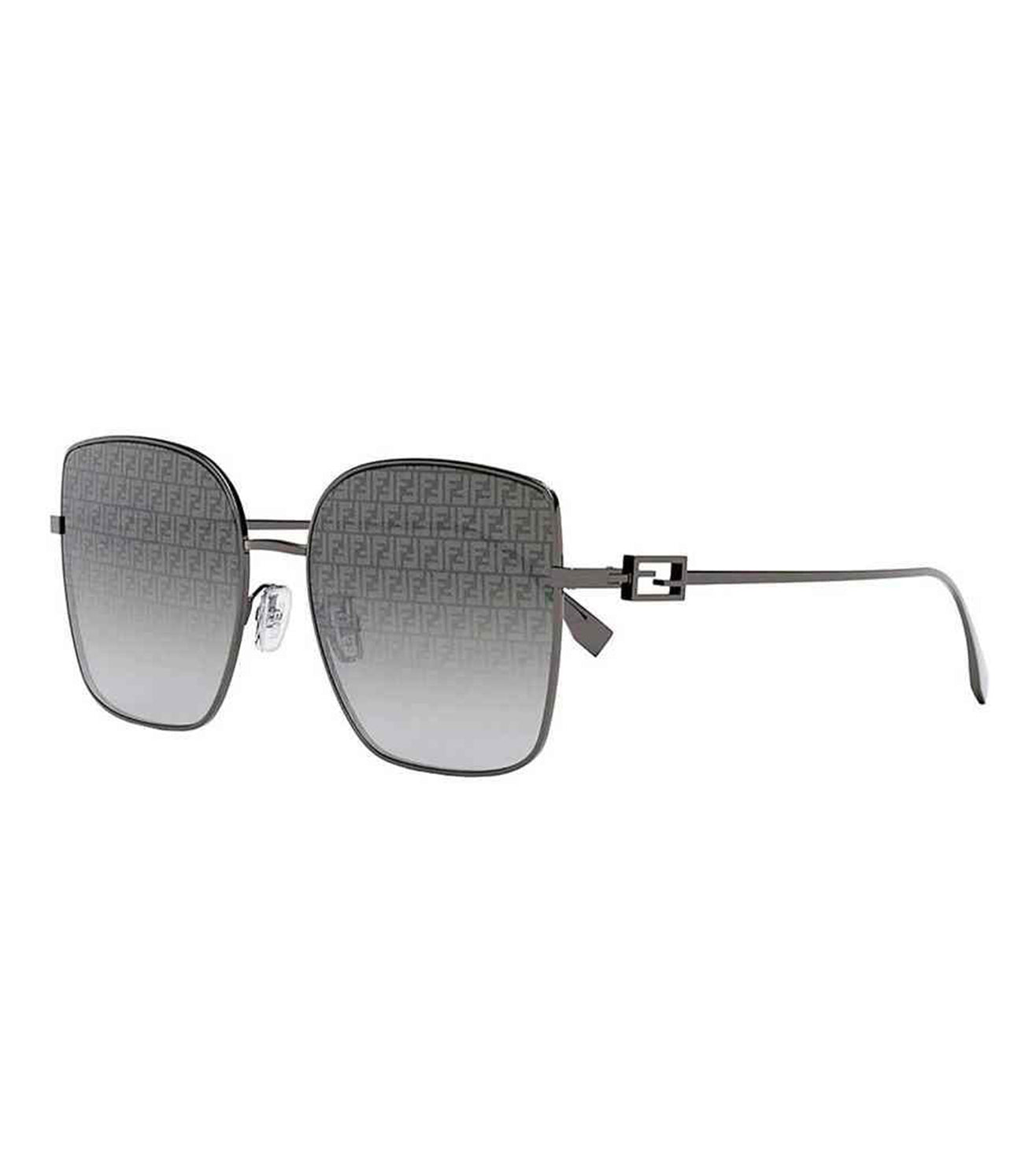 Fendi Grey Square Ladies Sunglasses 20A #265135F17B Fendi FE40063I 20A Transparent Grey/Grey 54-20-145  main image 4