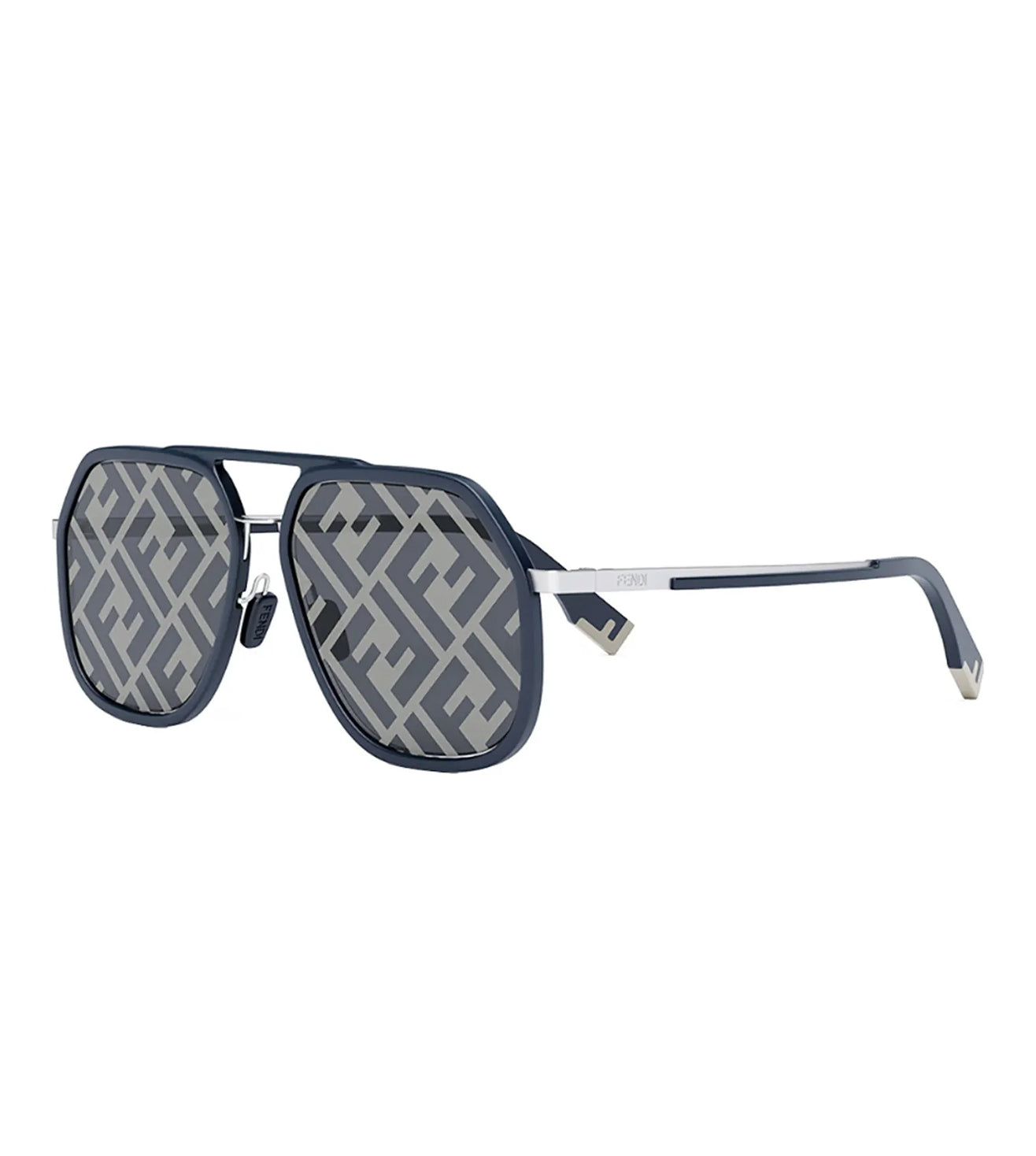 Fendi Men's Blue Aviator Sunglasses