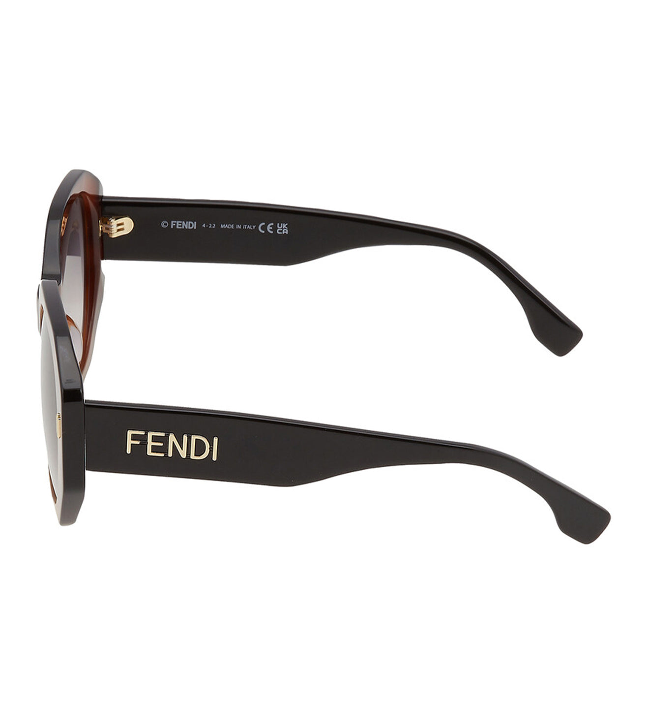 Fendi Women's Gradient Smoke Geometric Sunglasses