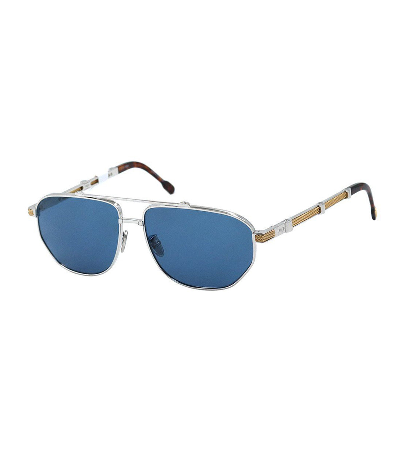 Fred Women's Blue Aviator Sunglasses