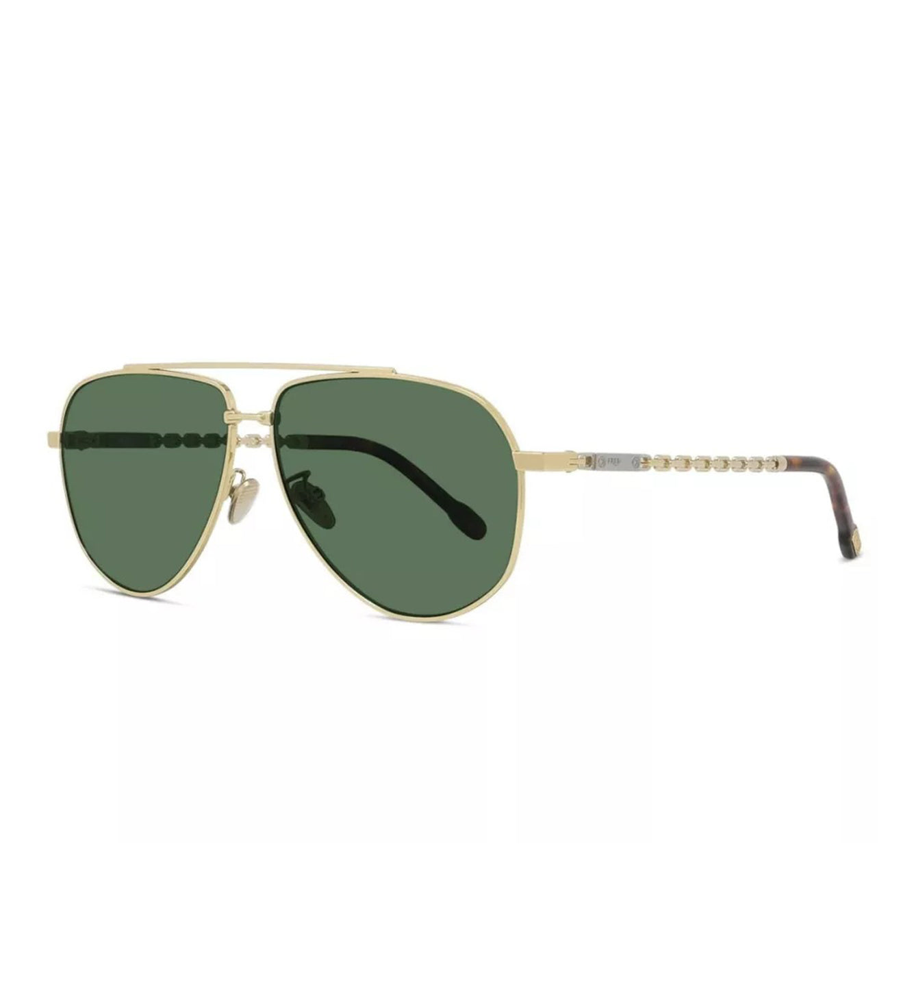 Fred Men's Green Aviator Sunglasses