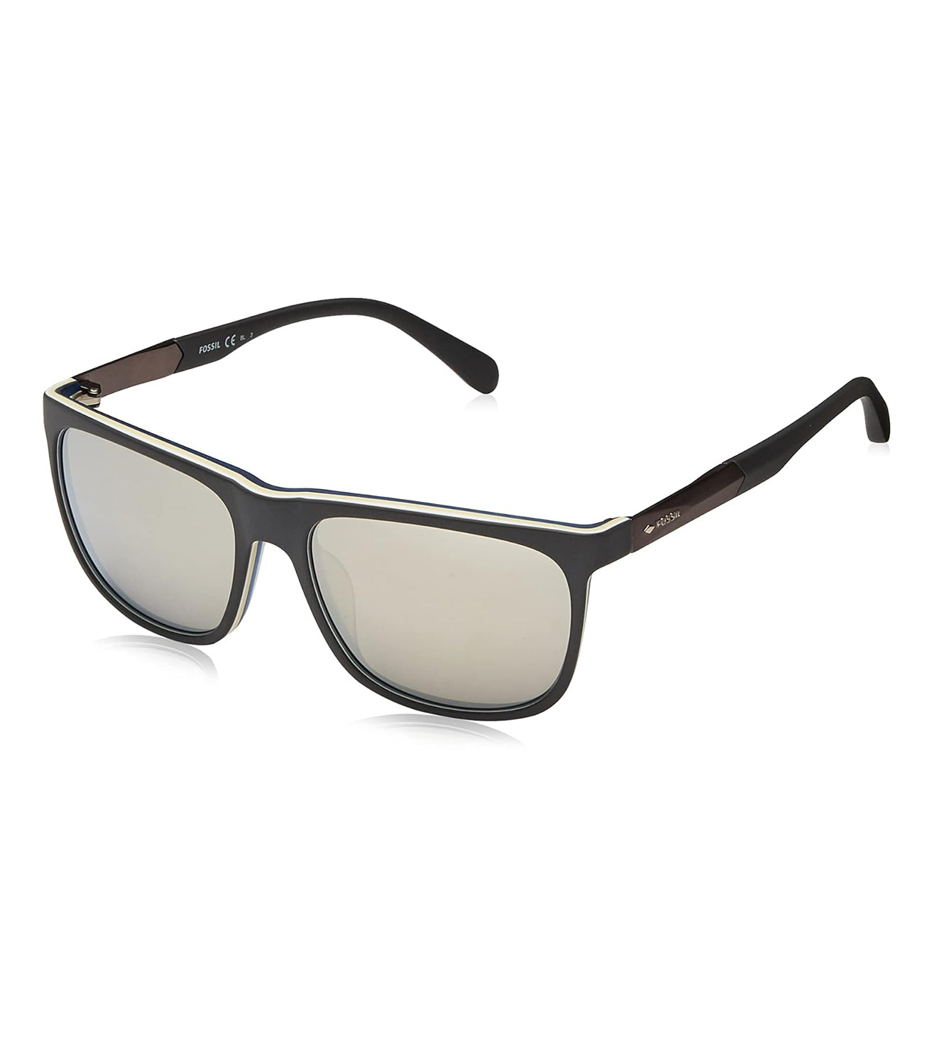 Fossil Unisex Grey Square Sunglasses