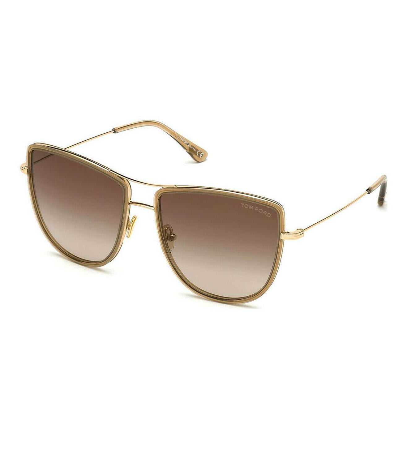 Tom Ford Women's Brown Butterfly Sunglasses