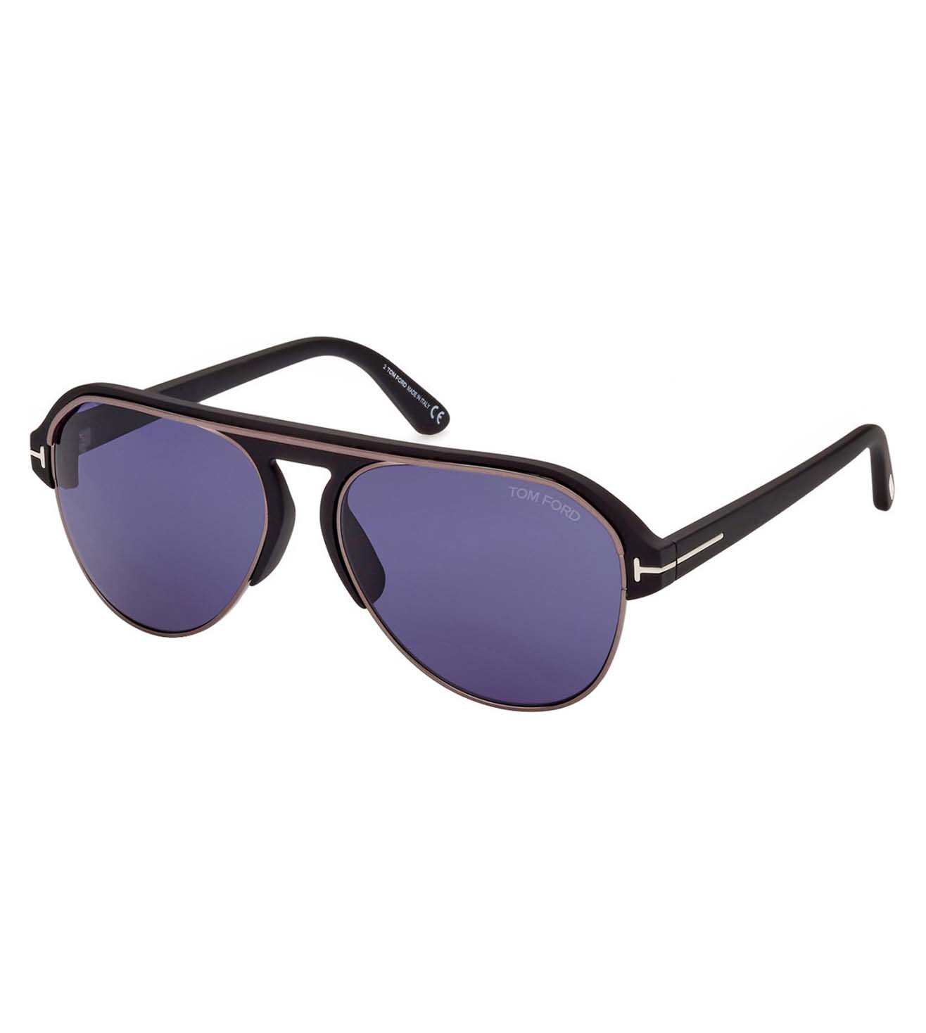 Tom Ford Men's Blue Aviator Sunglasses