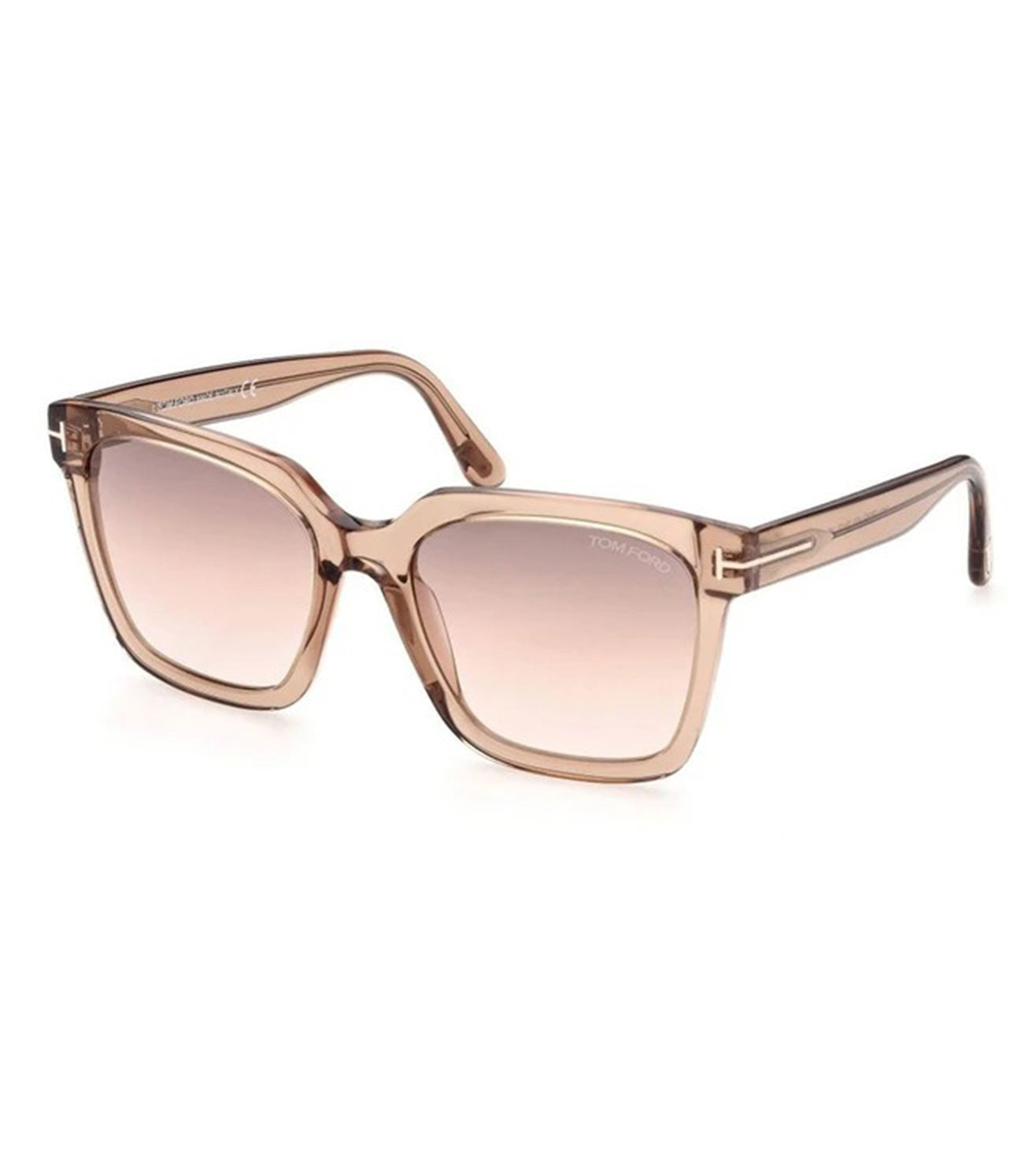 Tom Ford Women's Gradient Brown Square Sunglasses