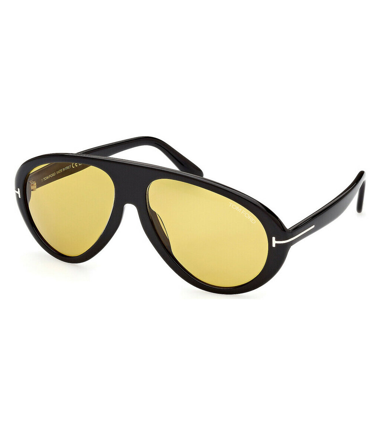 Tom Ford Men's Yellow Aviator Sunglasses