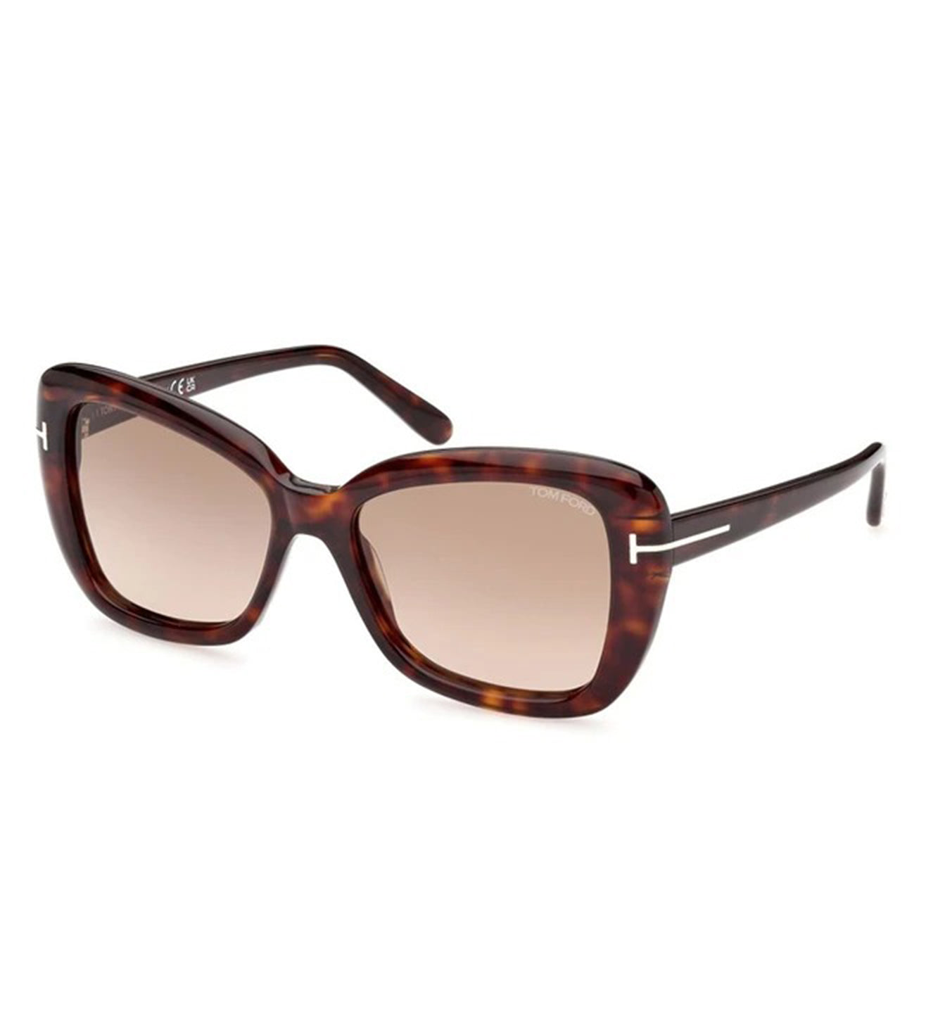 Tom Ford Women's Gradient Brown Cat-Eye Sunglasses