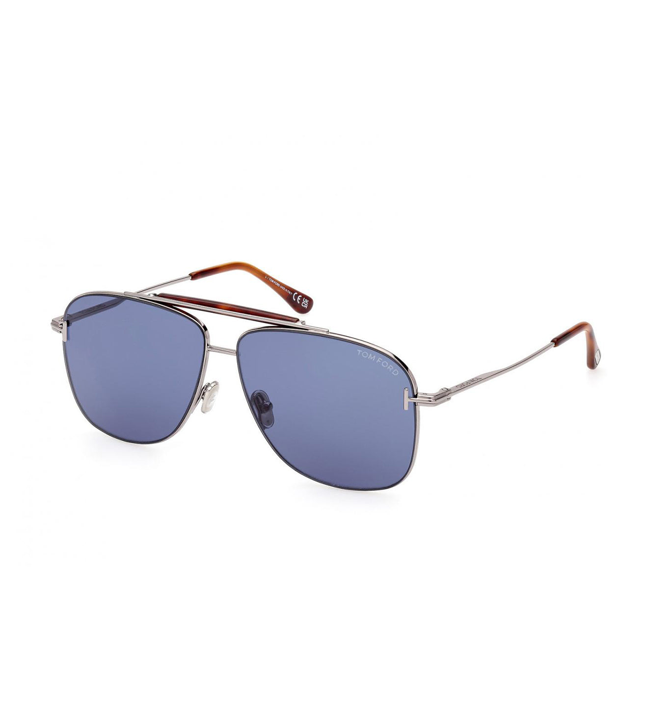 Tom Ford Men's Blue Aviator Sunglasses