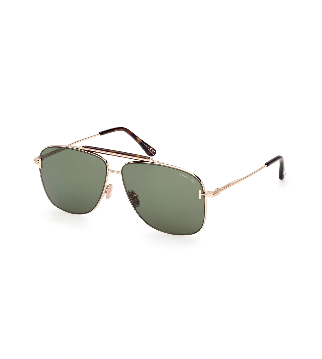 Tom Ford Jaden Men's Green Aviator Sunglasses