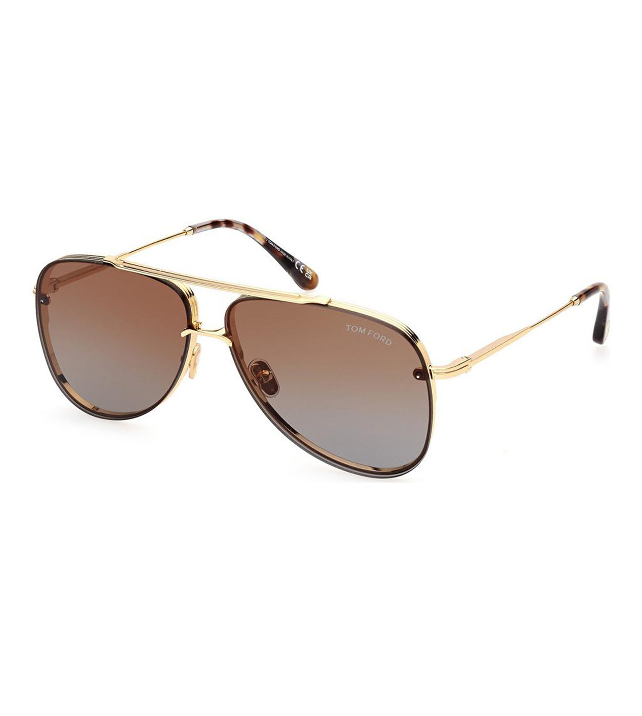 Tom Ford Men's Brown Gradient Aviator Sunglasses