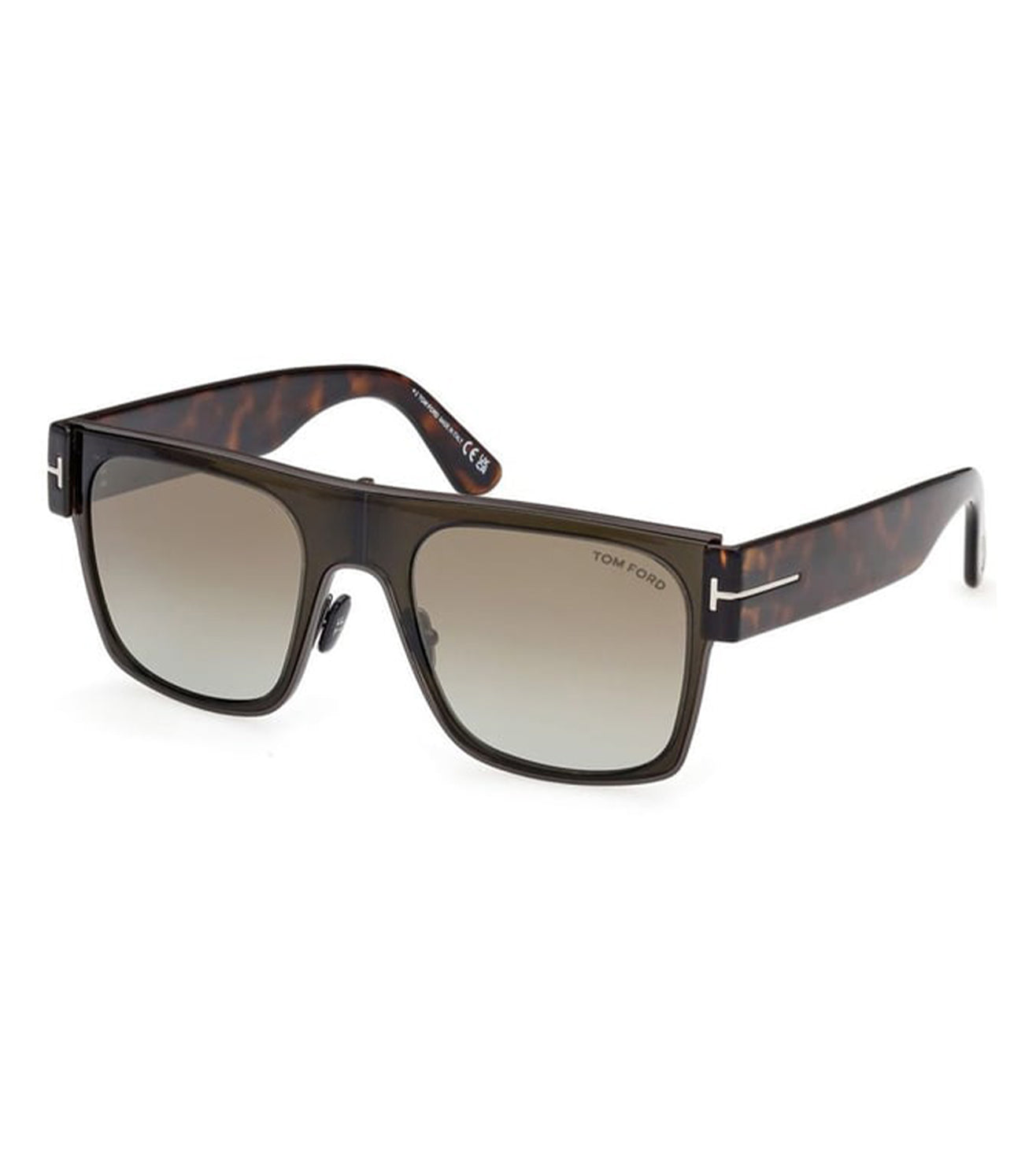 Tom Ford Unisex Dark Brown Square Sunglasses