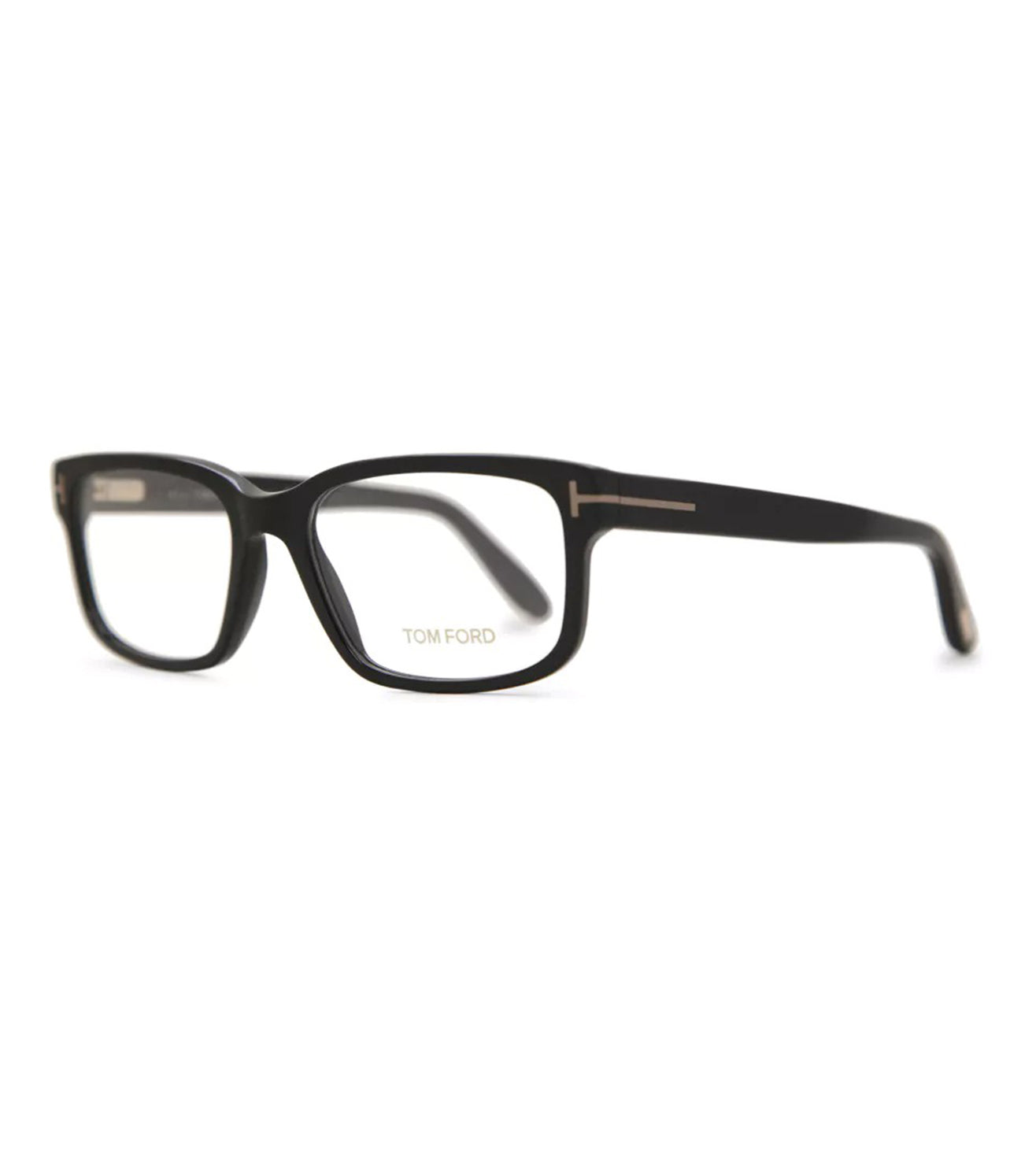 Tom Ford Men's Matte Black Rectangle Optical Frame
