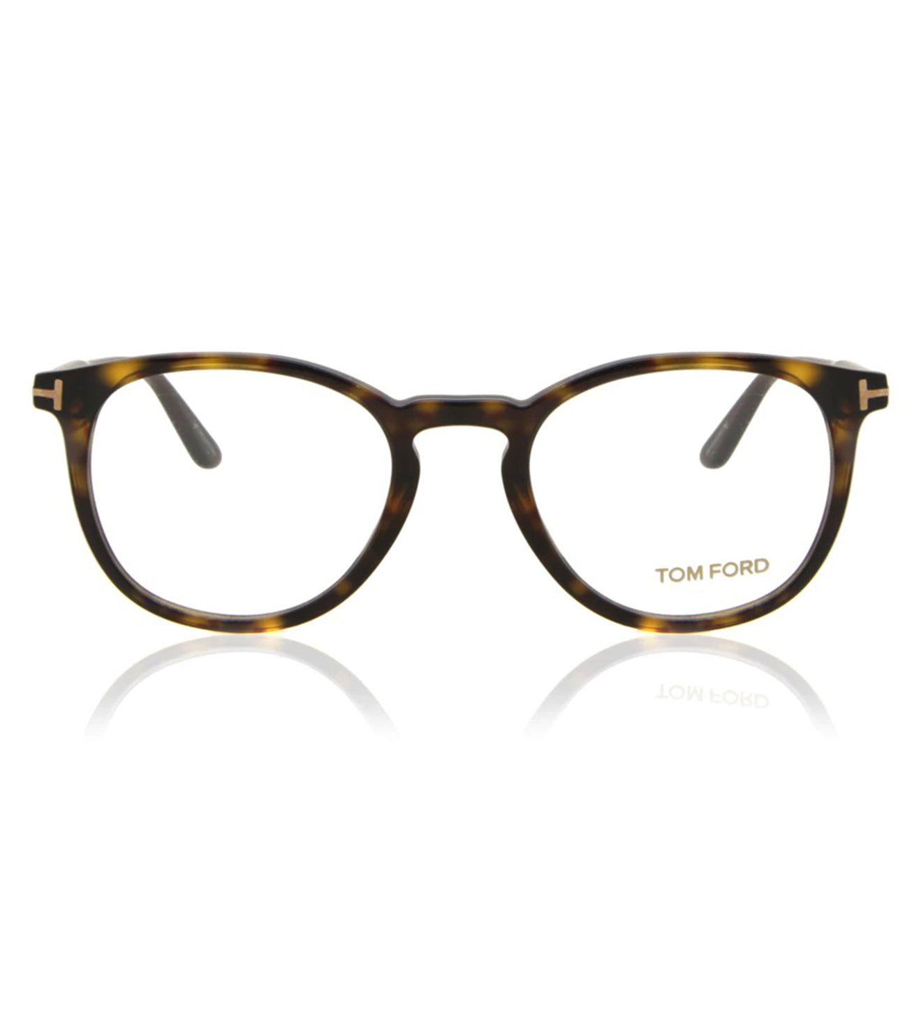 Tom Ford Unisex Tortoise Round Optical Frame