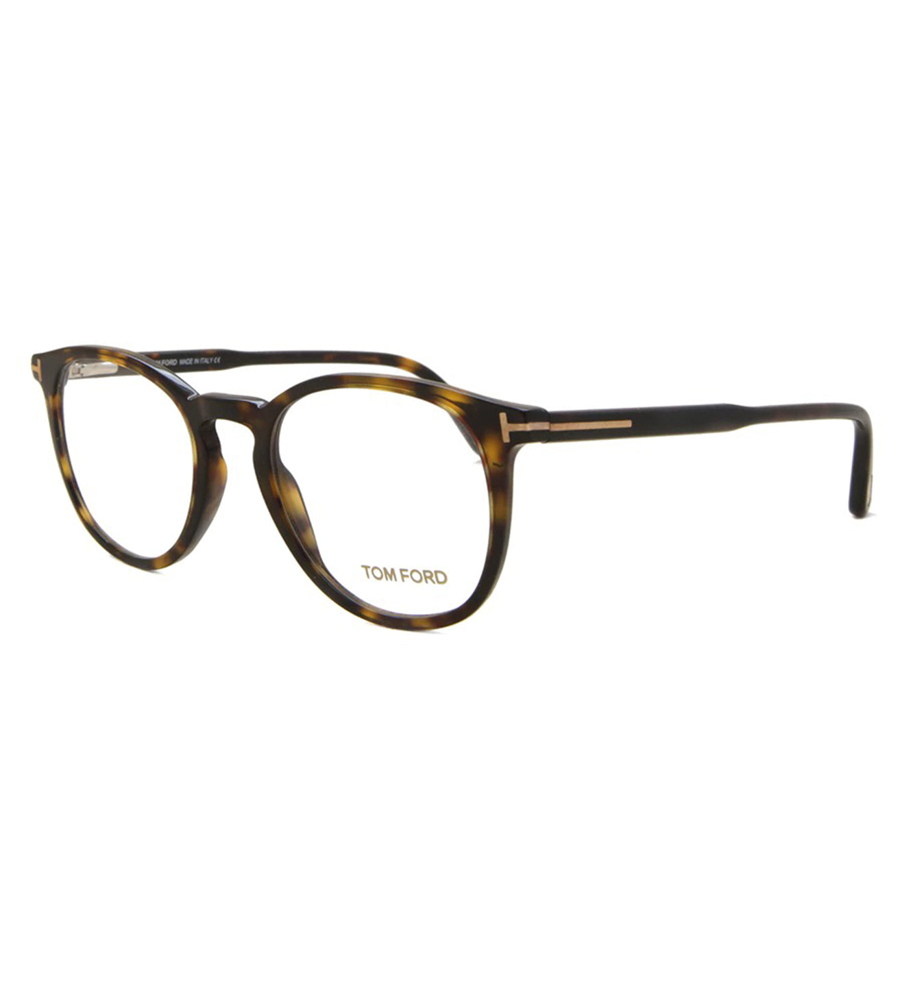 Tom Ford Unisex Tortoise Round Optical Frame