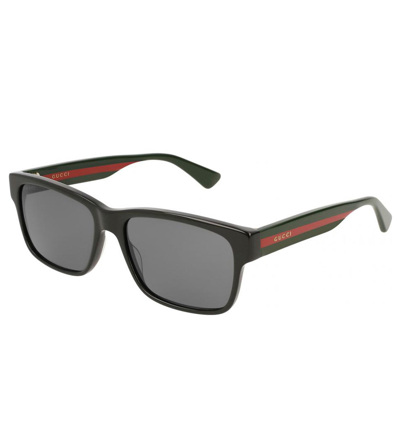 Gucci Men's Grey Rectangular Sunglasses