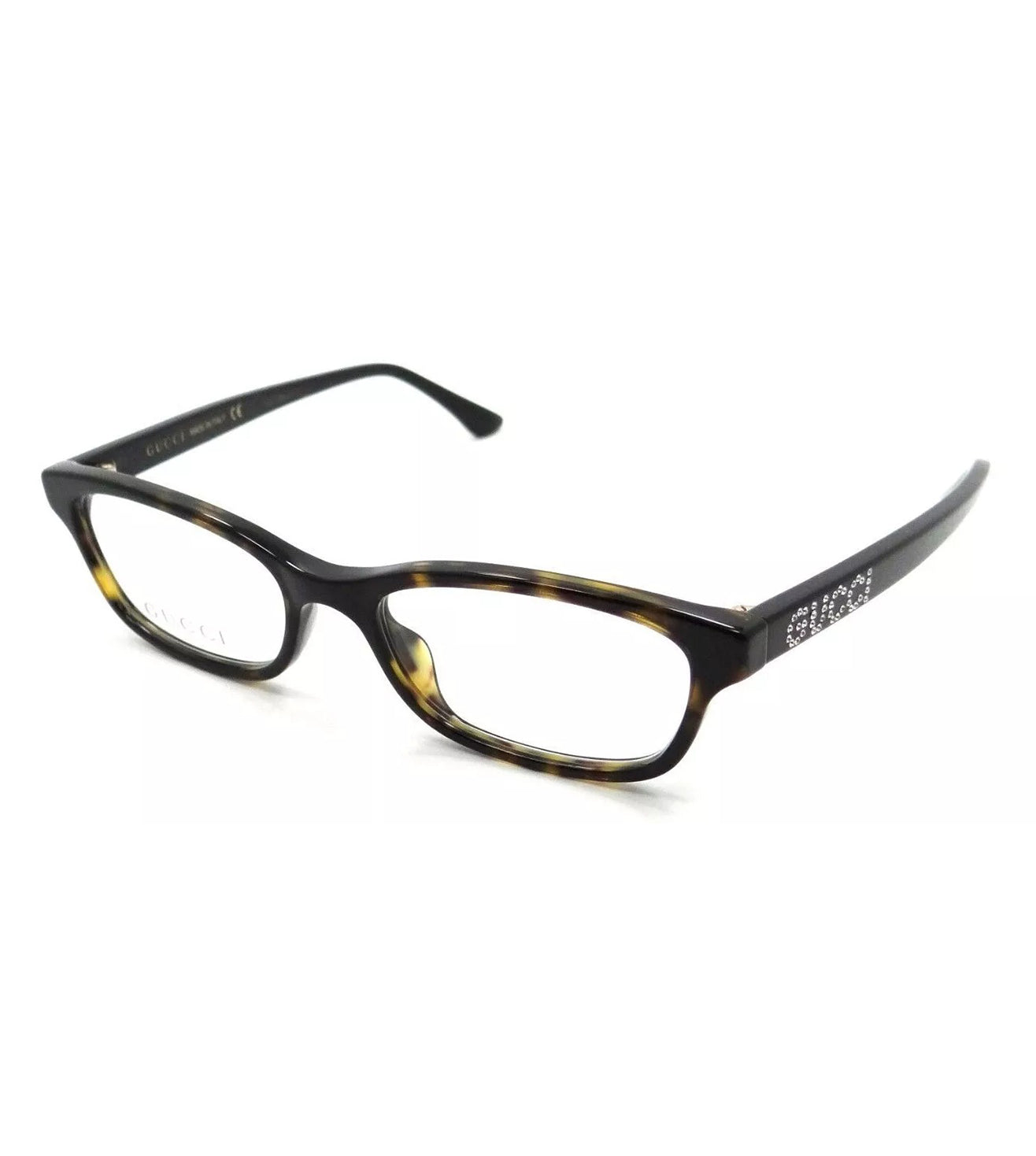 Gucci Women's Havana Rectangular Optical Frame