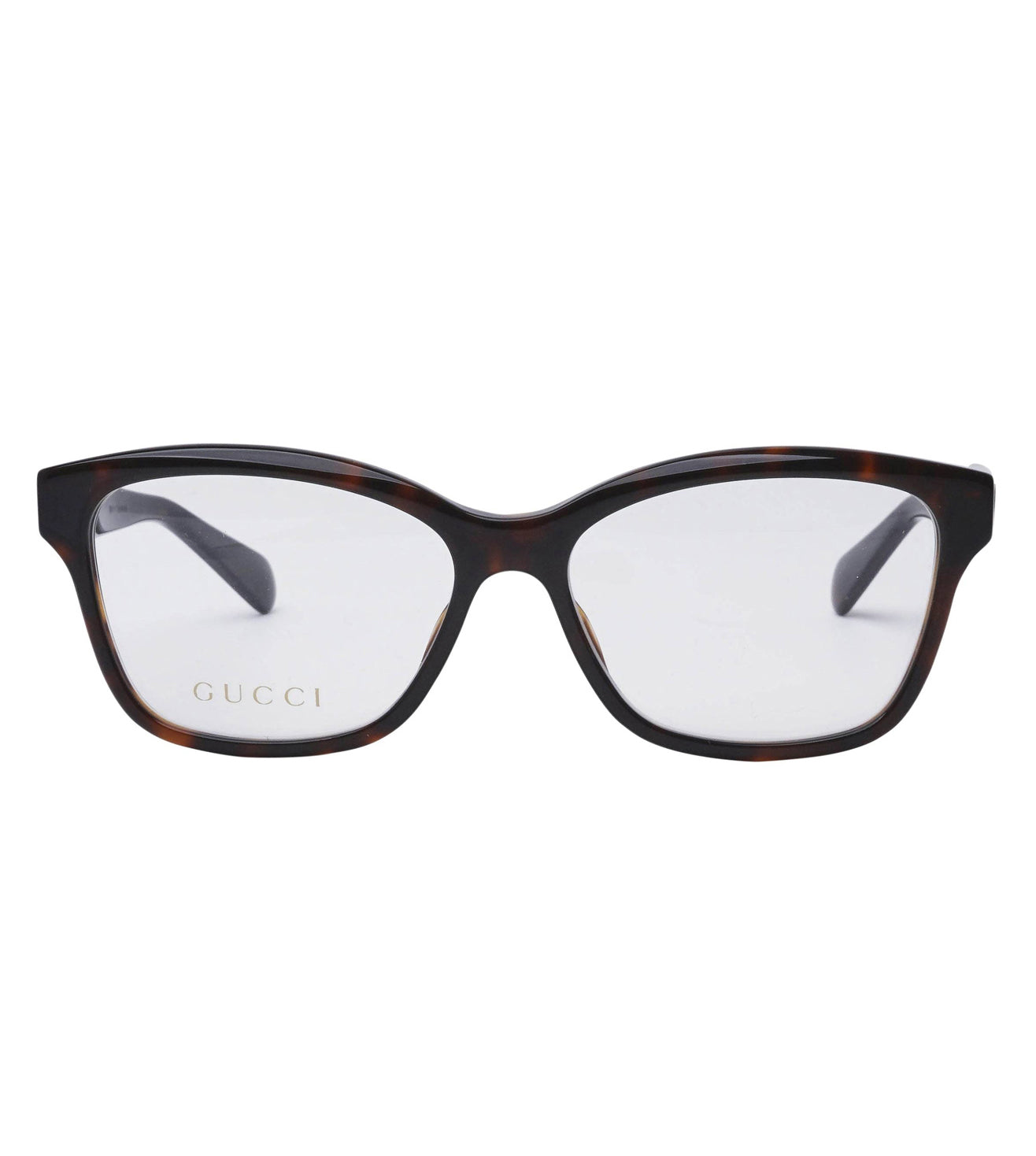 Gucci Women's Havana Rectangular Optical Frame