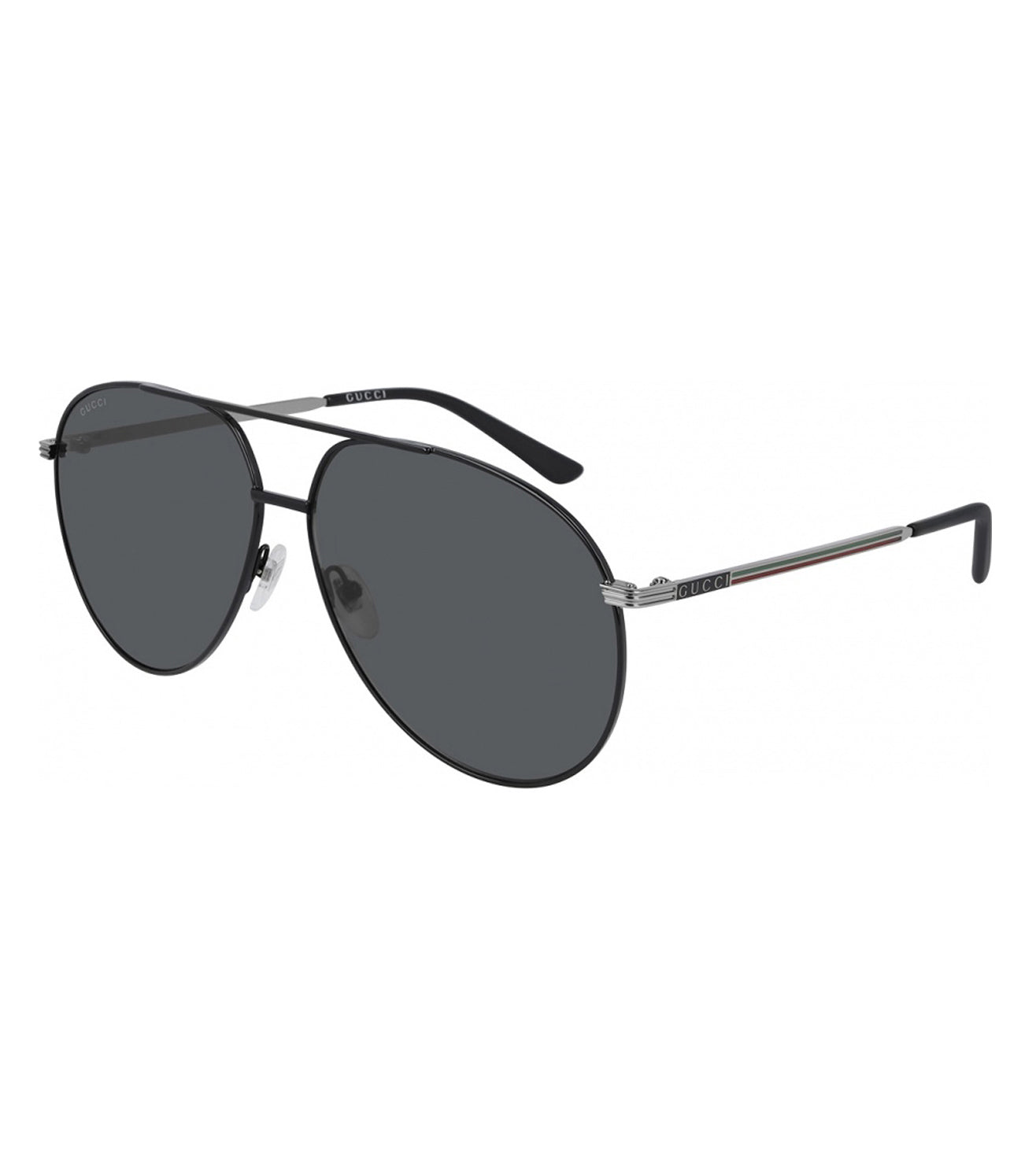 Gucci Men's Grey Aviator Sunglasses