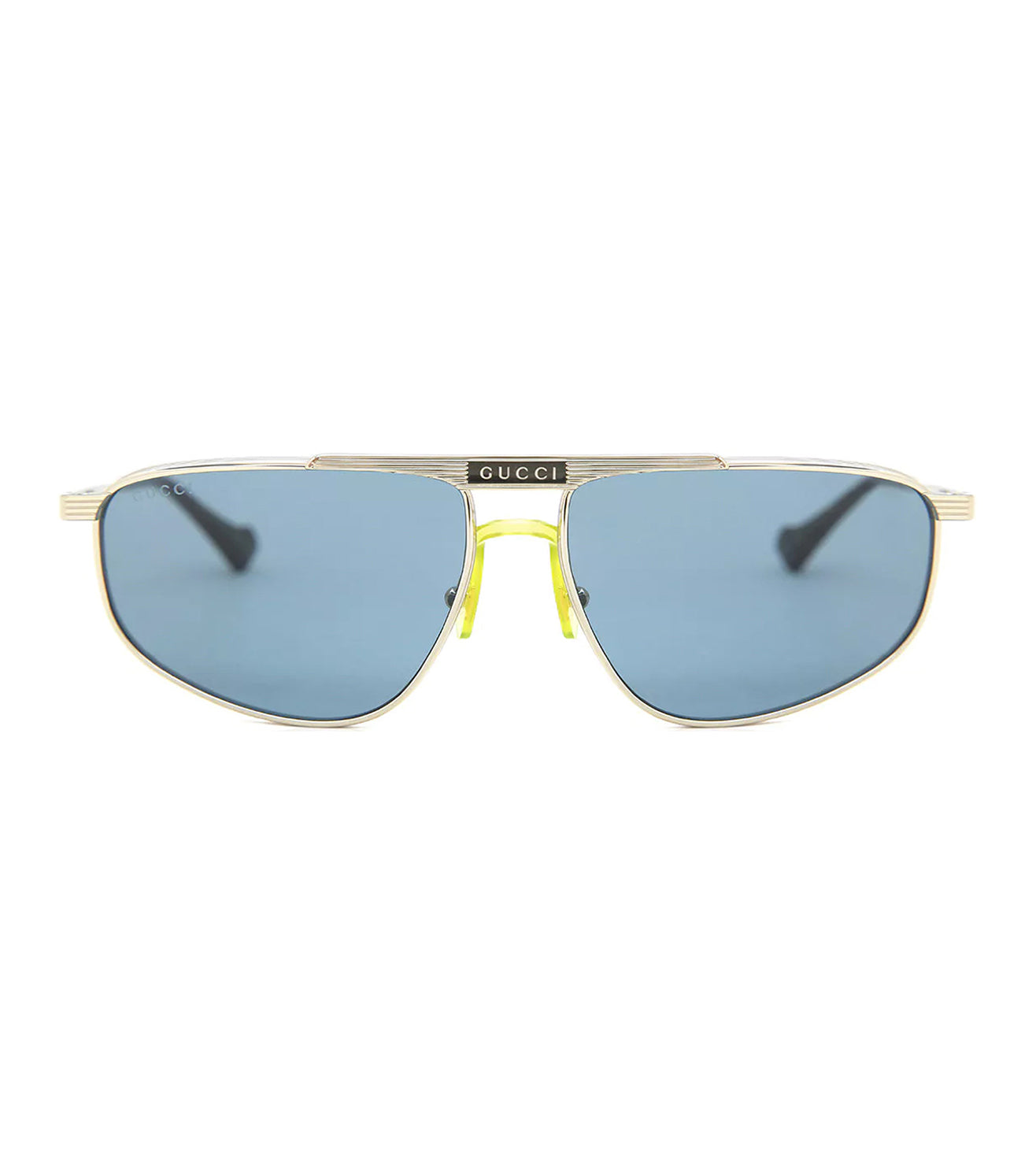 Gucci Unisex Blue Rectangular Sunglasses
