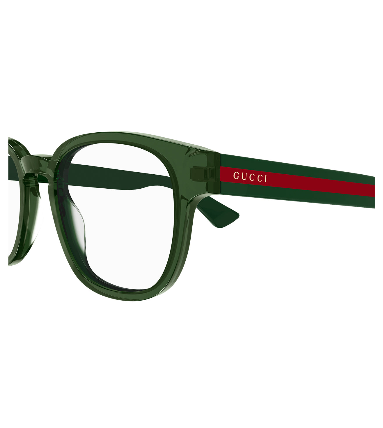 Gucci Men's Green Square Optical Frame