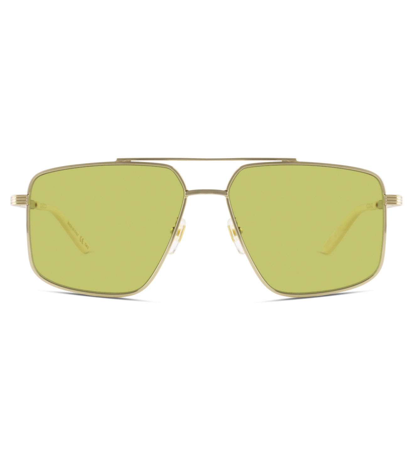 Gucci Men's Green Aviator Sunglasses