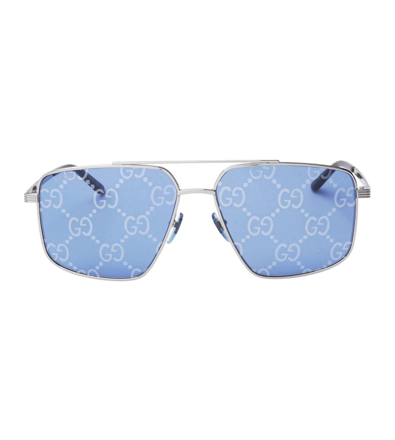 Gucci Men's Blue Aviator Sunglasses
