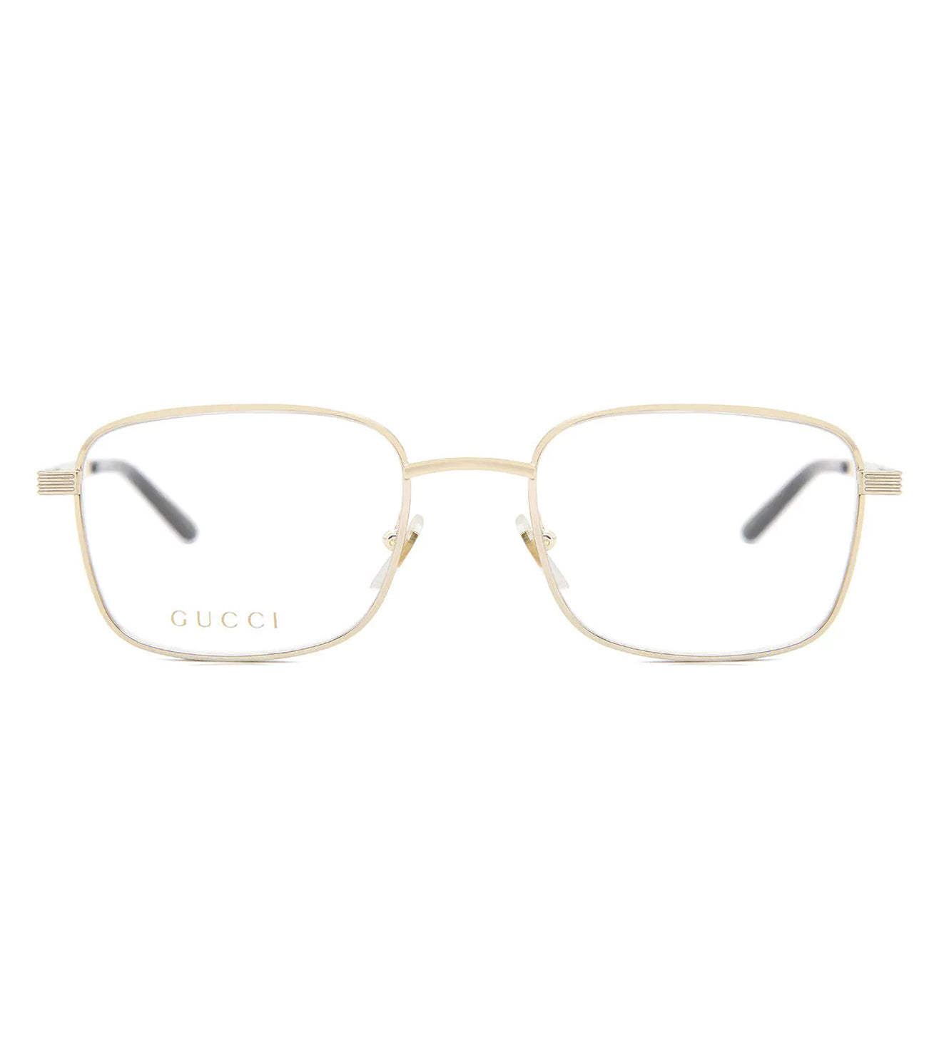 Gucci Men's Gold Square Optical Frame