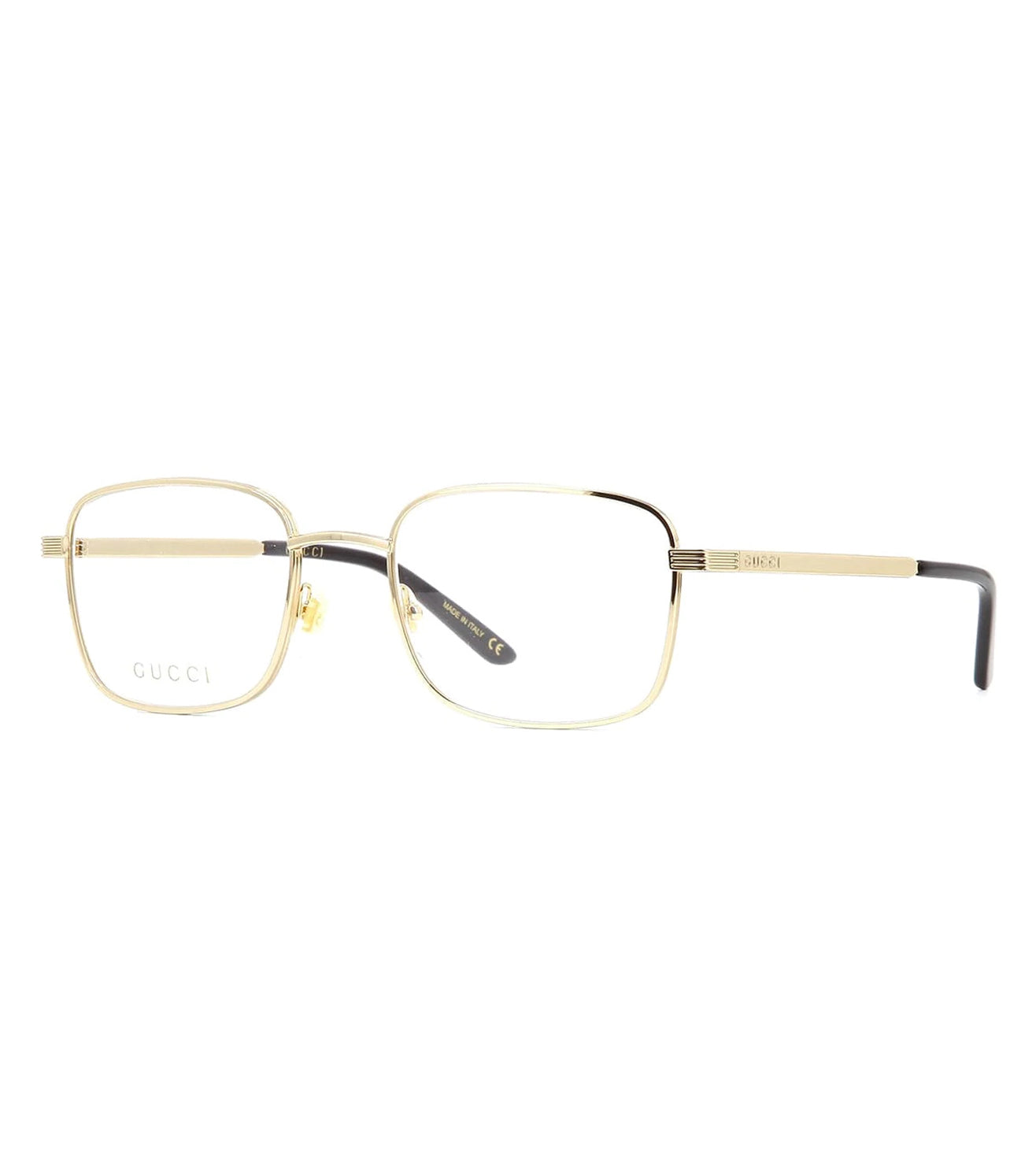 Gucci Men's Gold Square Optical Frame