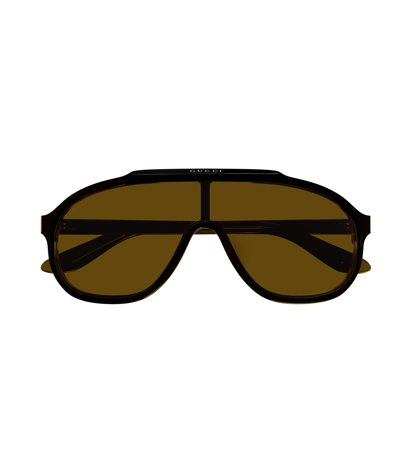 Gucci Men's Yellow Aviator Sunglasses