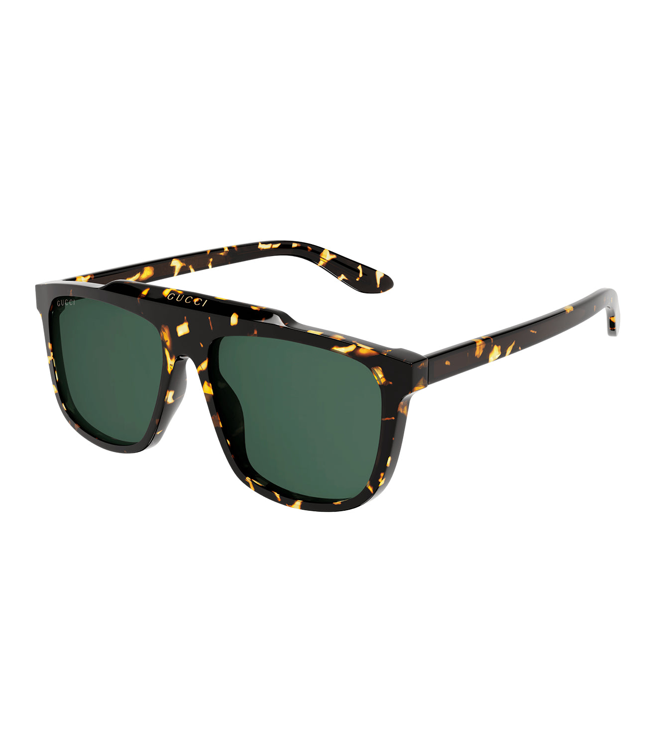 Gucci Men's Green Aviator Sunglasses