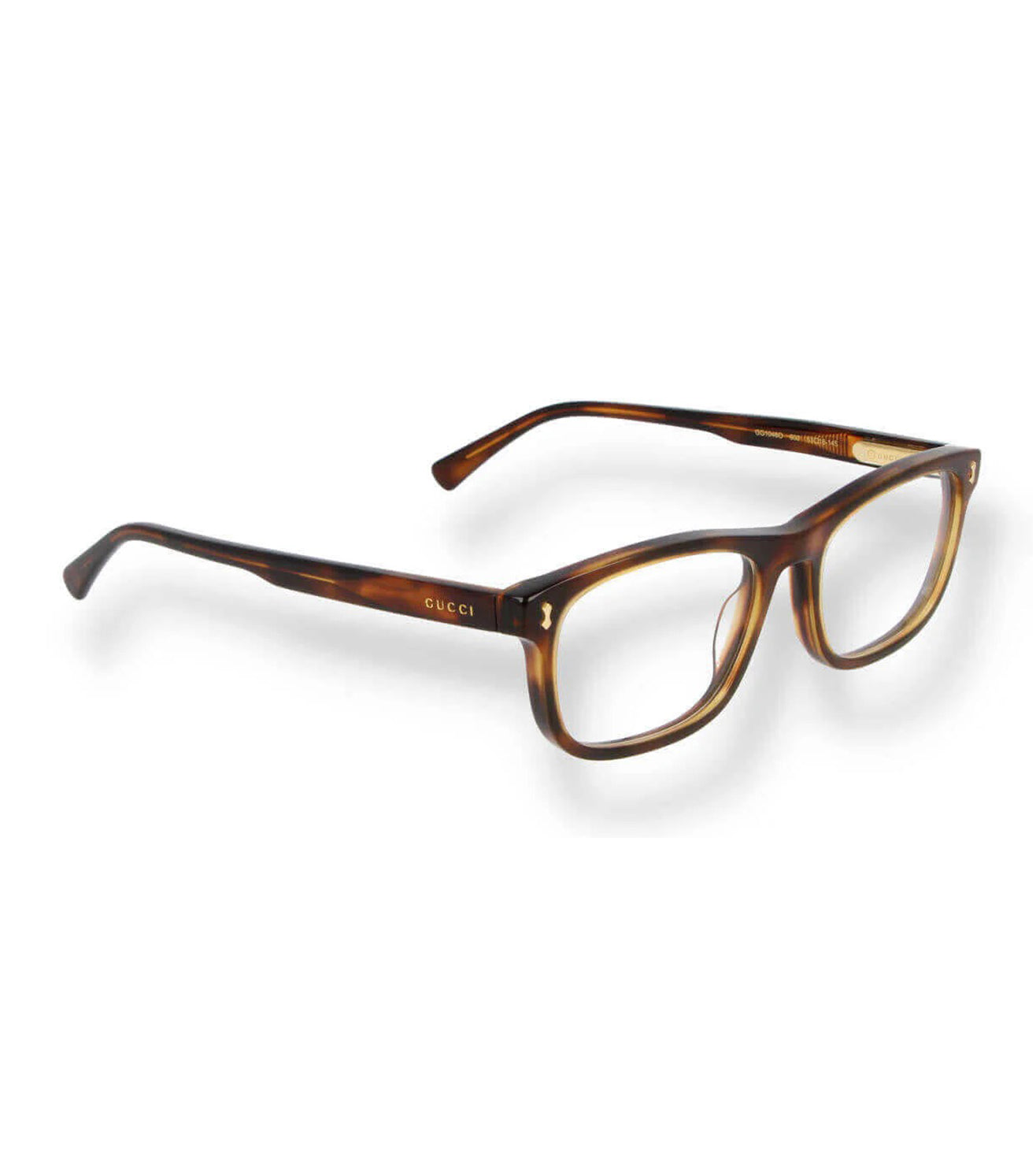 Gucci Men's Havana Rectangular Optical Frame