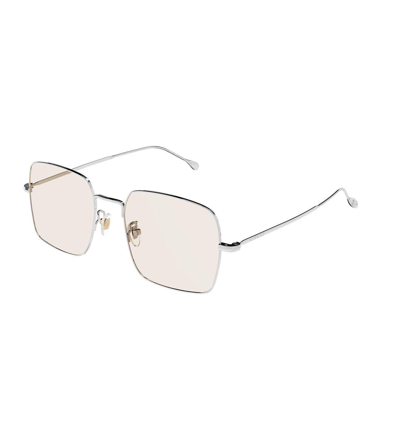 Gucci Men's Silver Square Sunglasses