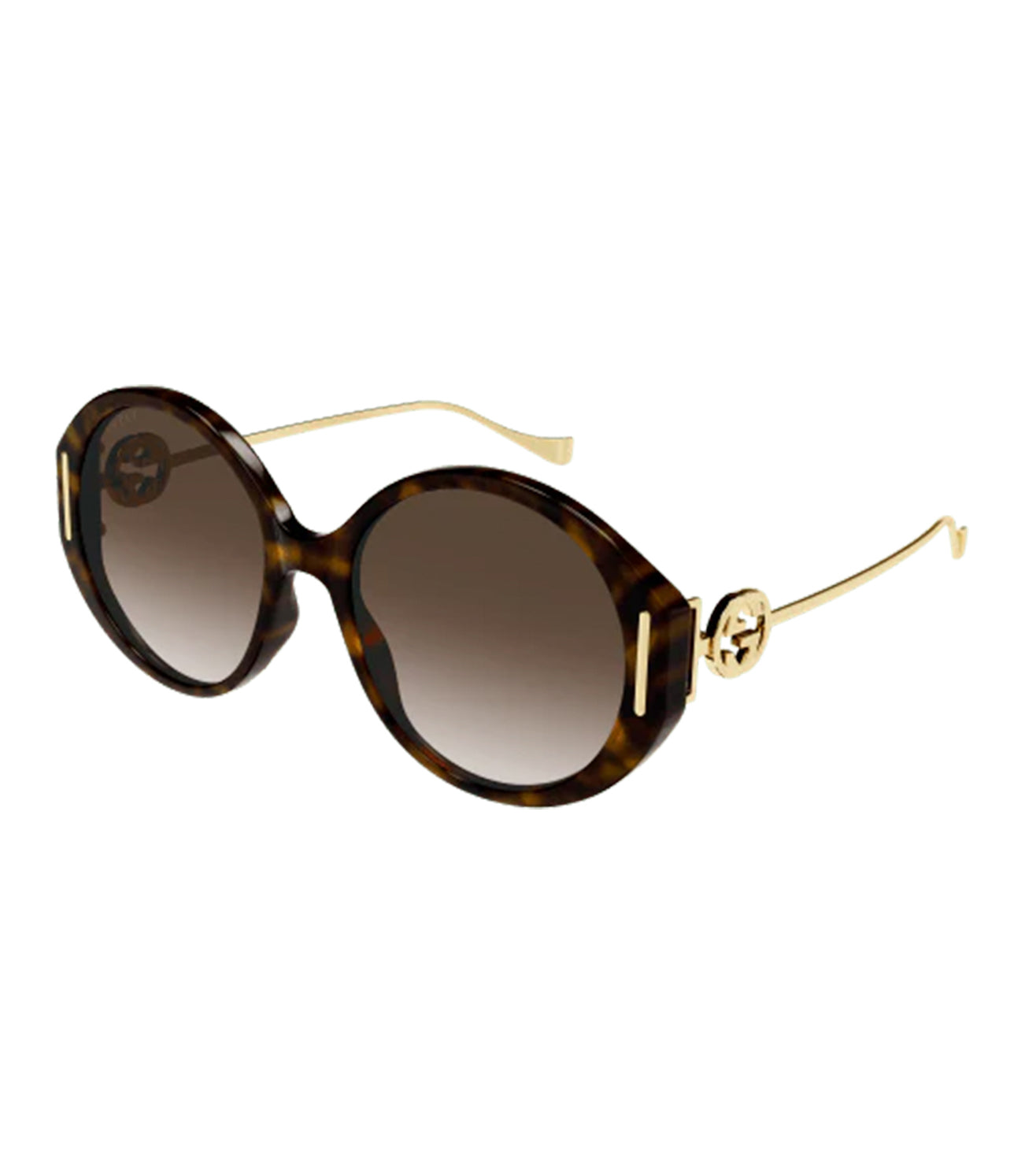 Gucci Women's Brown Round Sunglasses