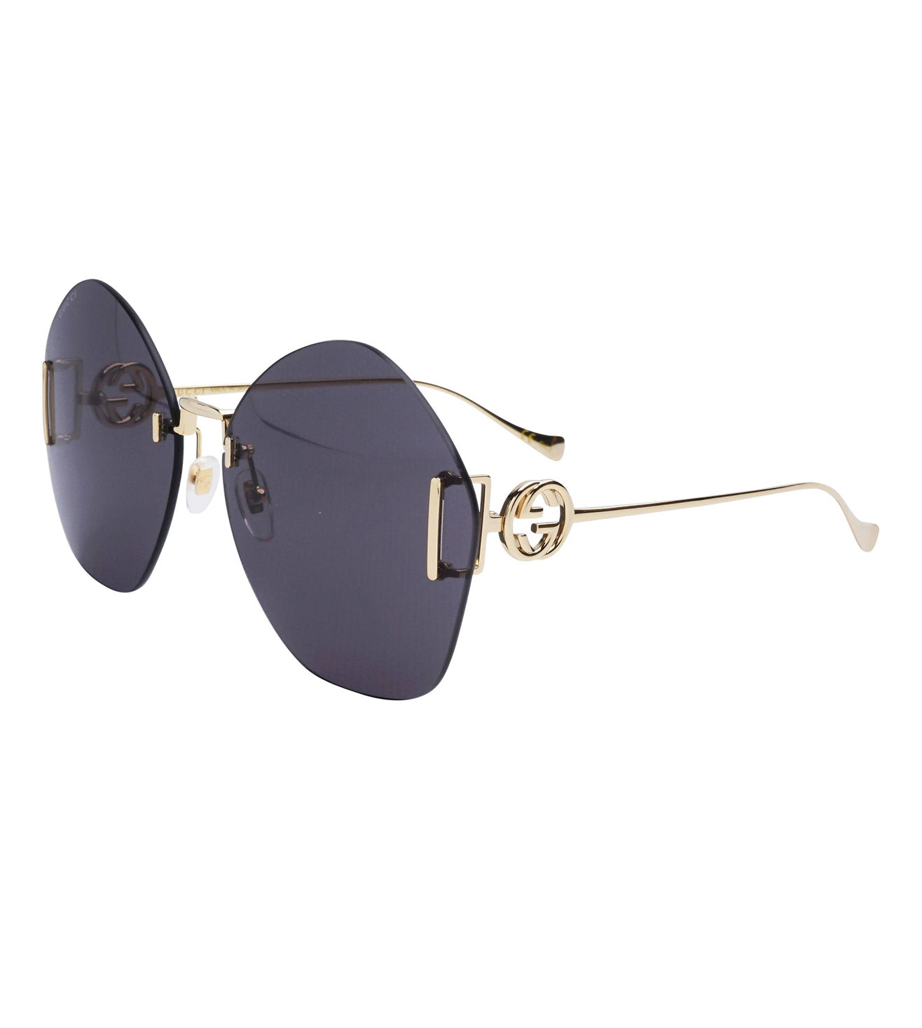Gucci Women's Black Round Sunglasses
