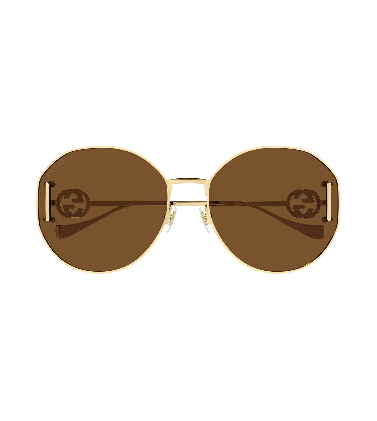 Gucci Women's Brown Round Sunglasses