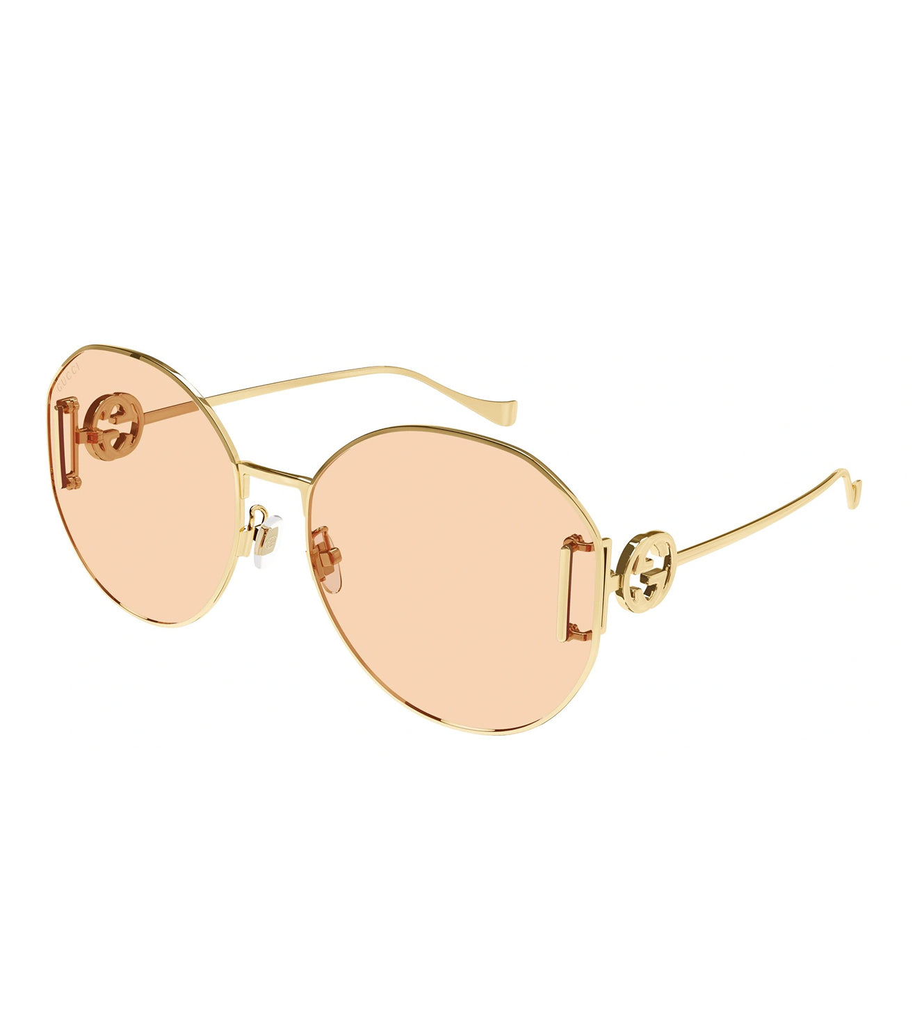 Gucci Women's Pink Round Sunglasses