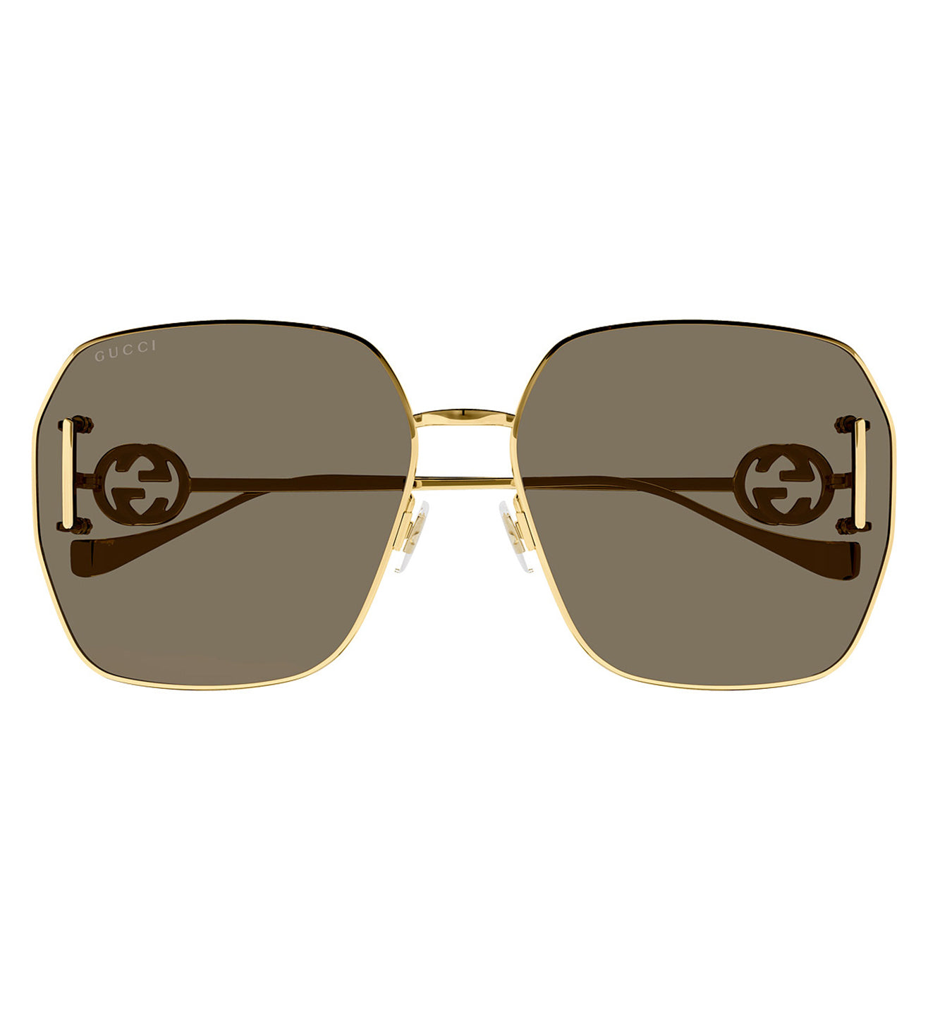 Gucci Women's Brown Oversized Sunglasses