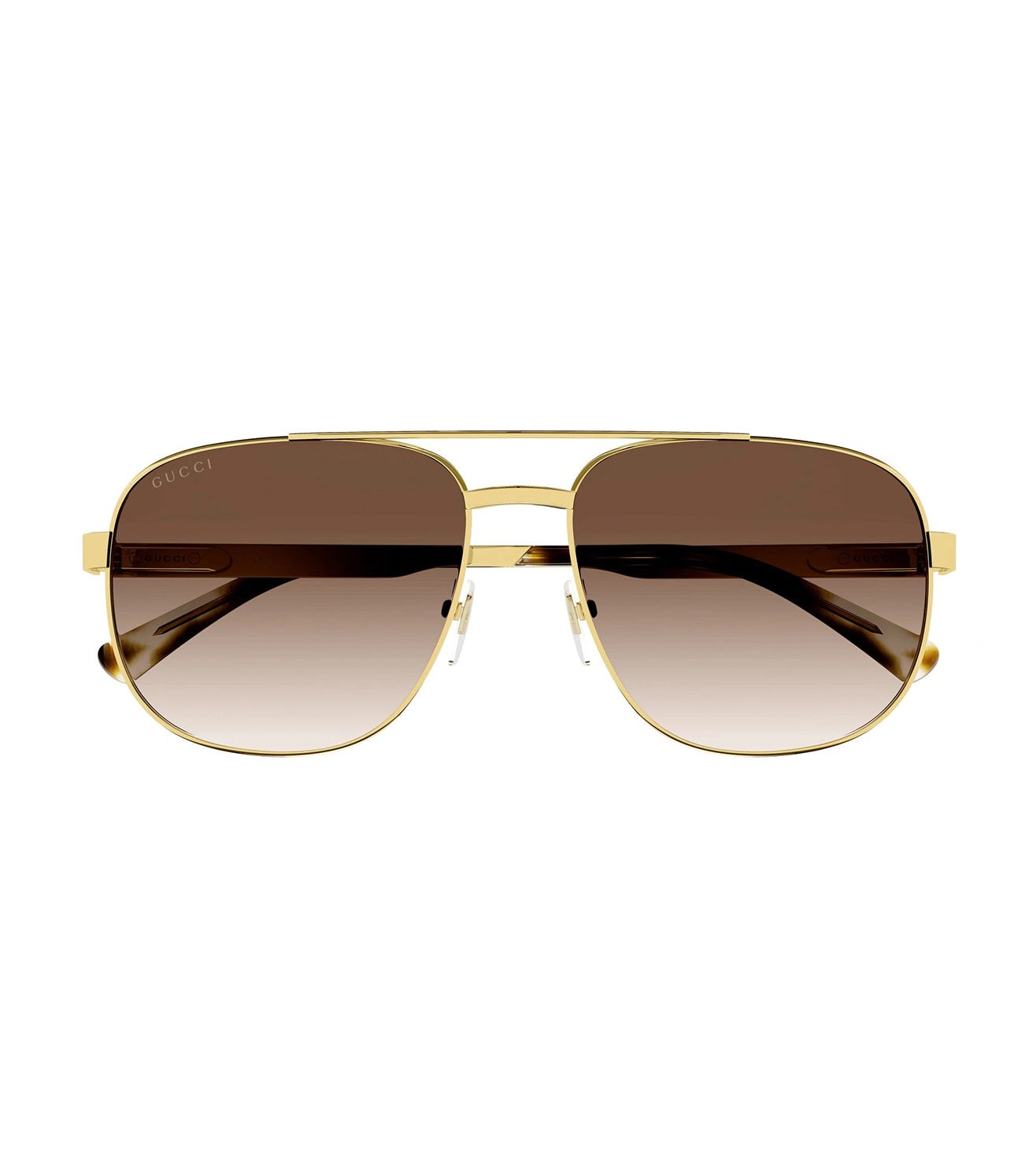 Gucci Men's Brown Aviator Sunglasses