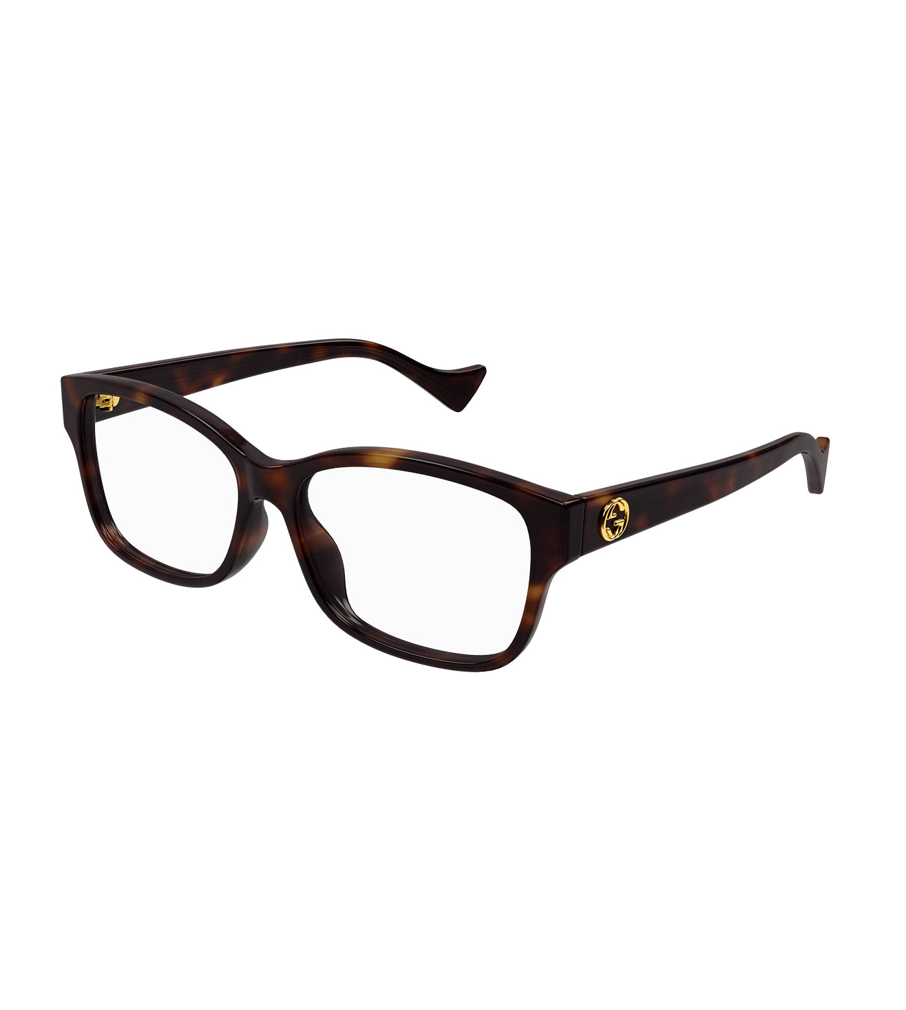 Gucci Women's Havana Rectangular Optical Frame