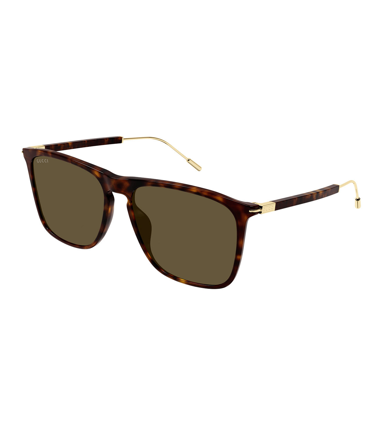 Gucci Men's Brown Wayfarer Sunglasses