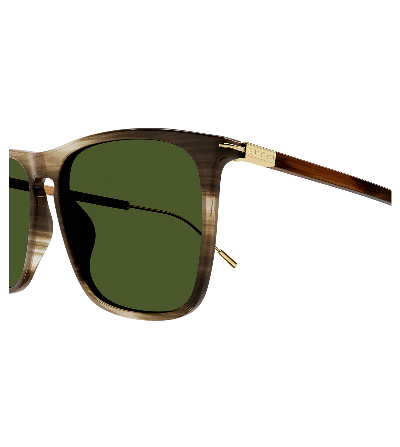 Gucci Men's Green Wayfarer Sunglasses