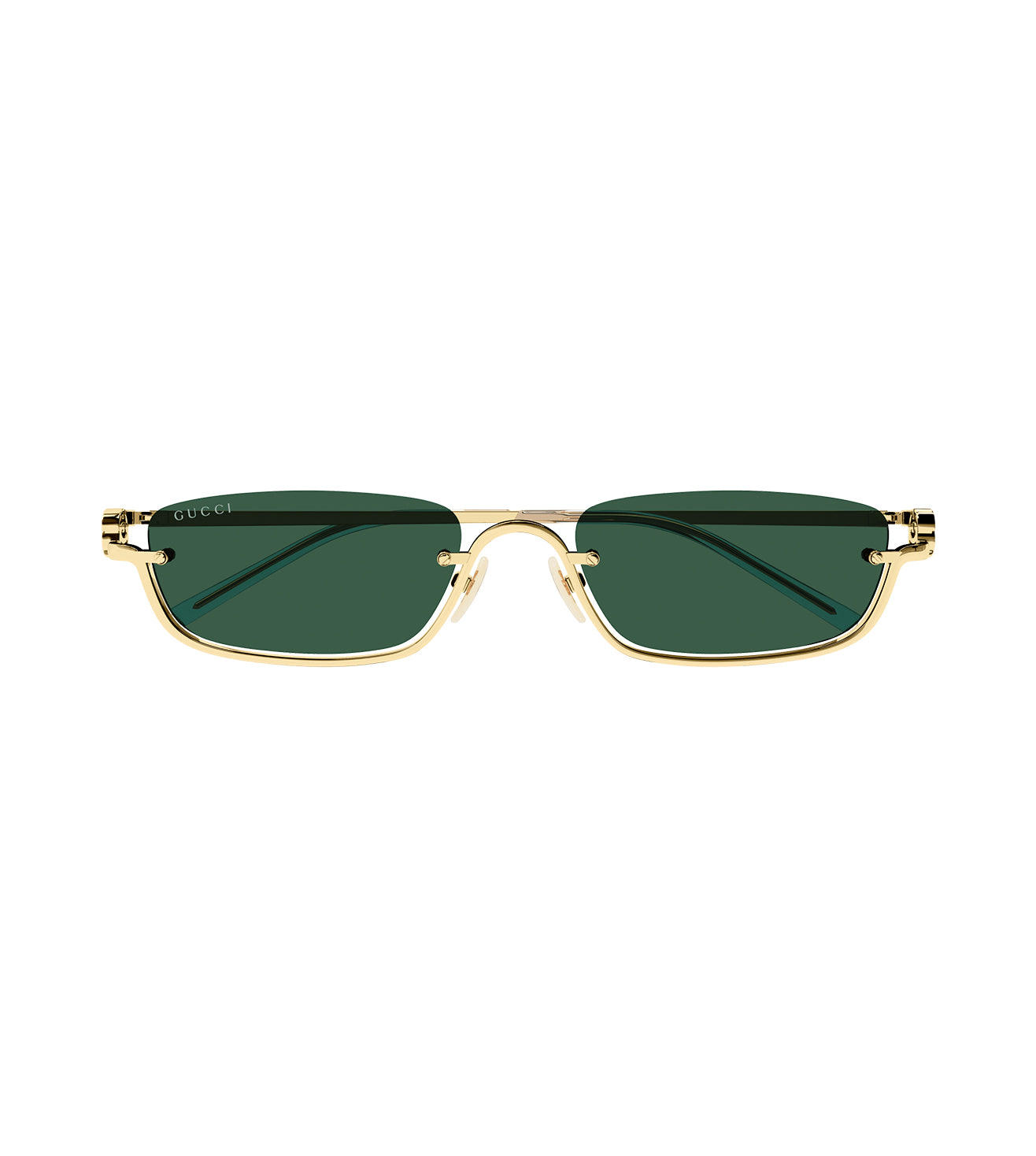 Gucci Unisex Green Oval Sunglasses